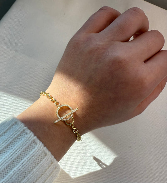 Chain Stackable Lock Bracelet