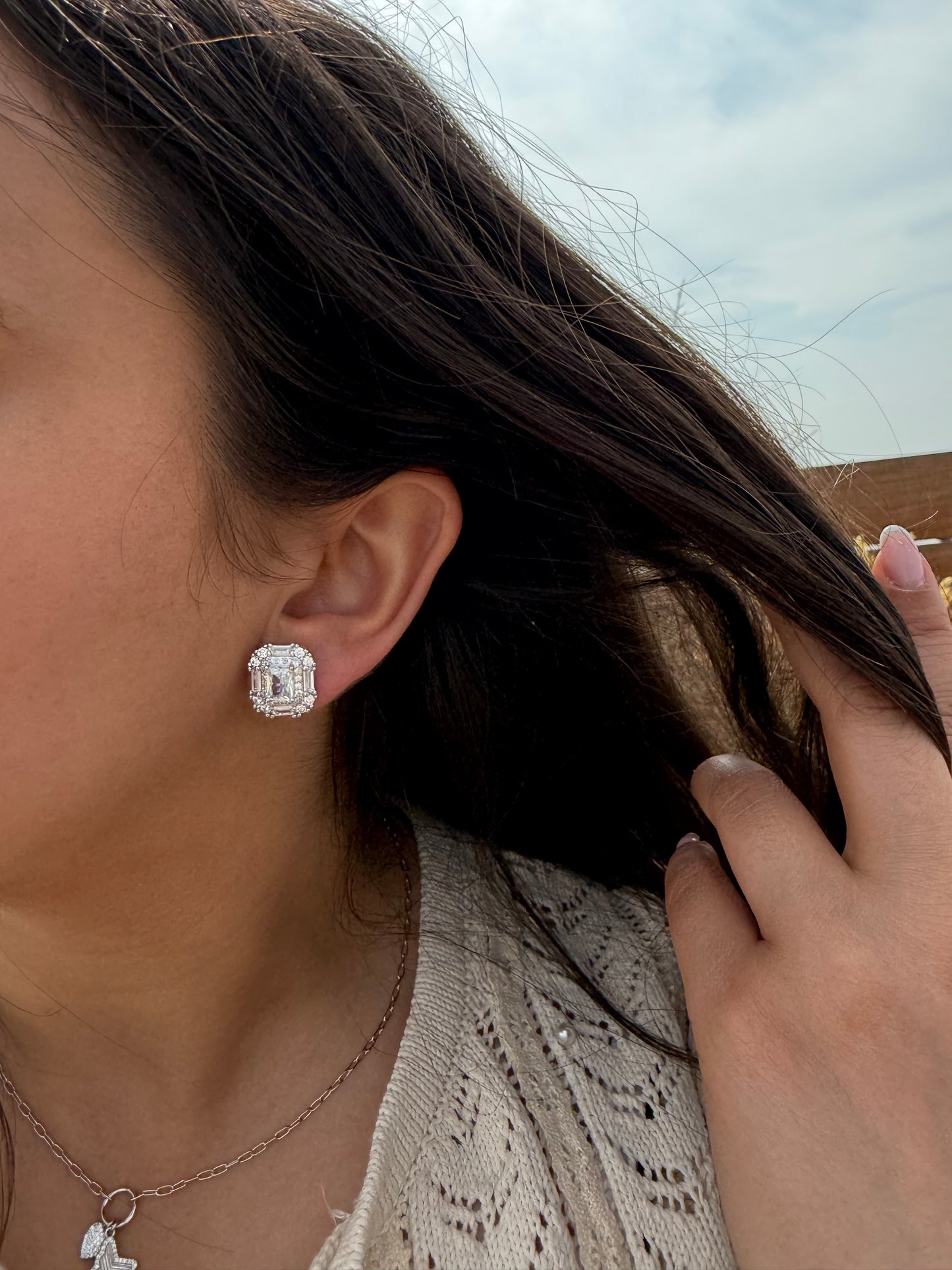 The Royal Baguette Stud Earrings