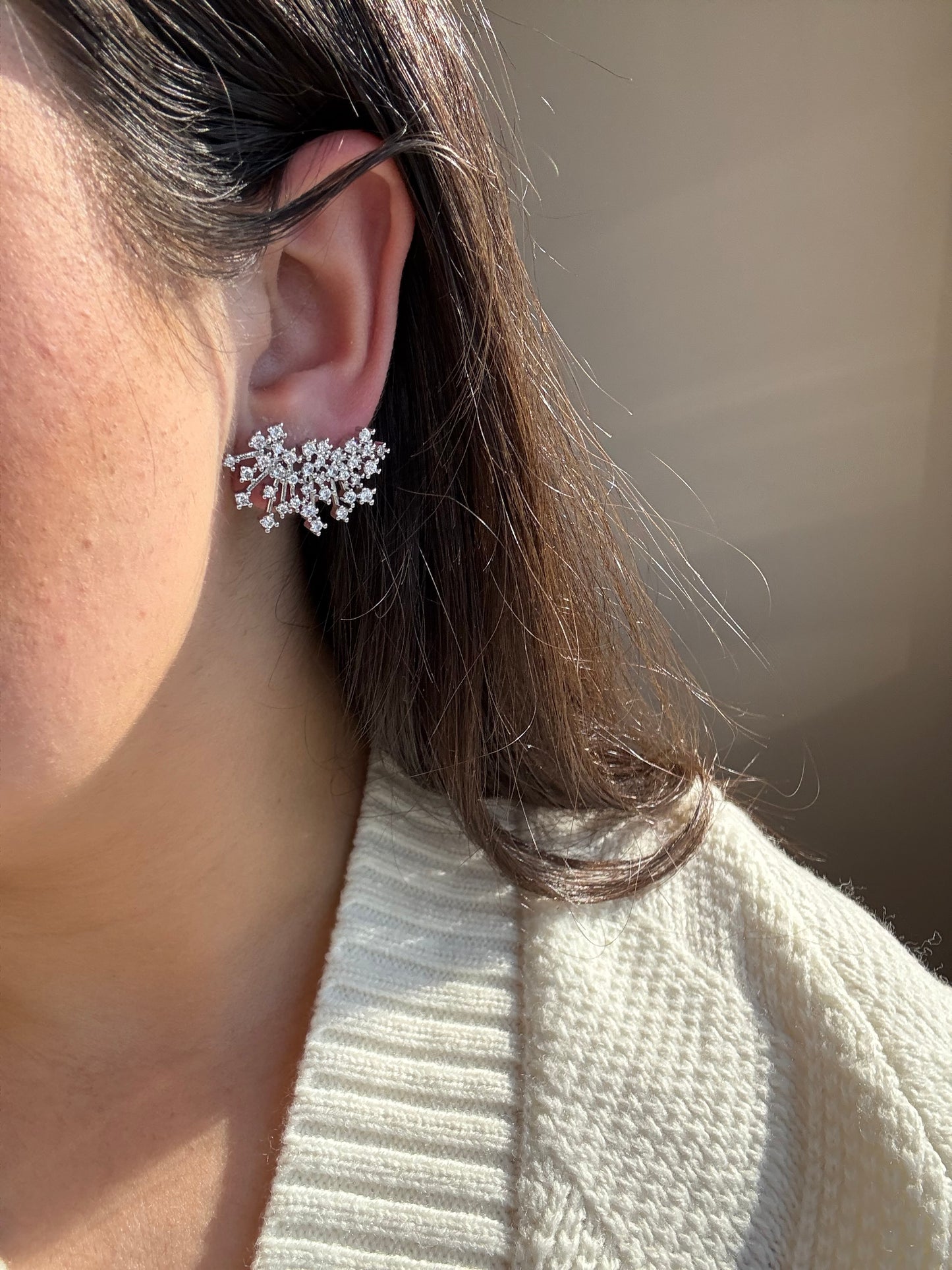 Cluster Sparkle Stud Earrings