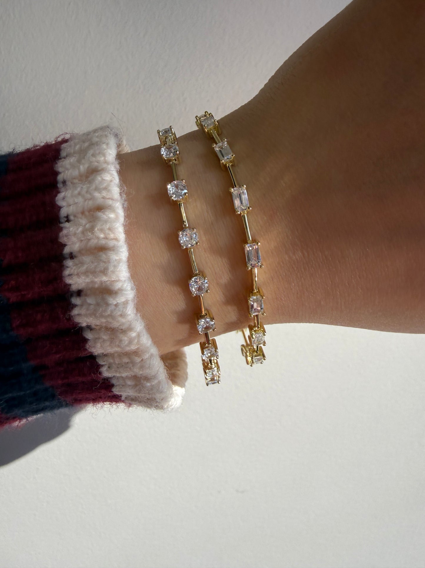 The Lumière Link Bracelet (Round / Emerald Cut)