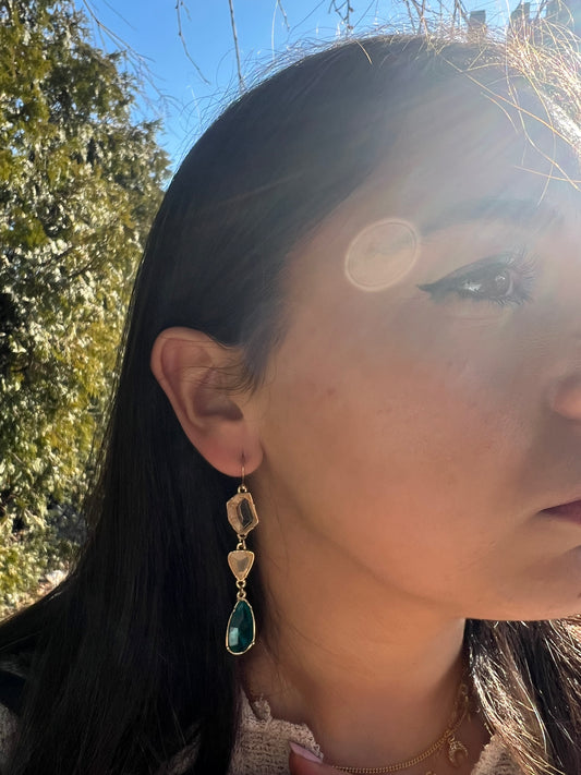 Azure Tide Teardrop Earrings