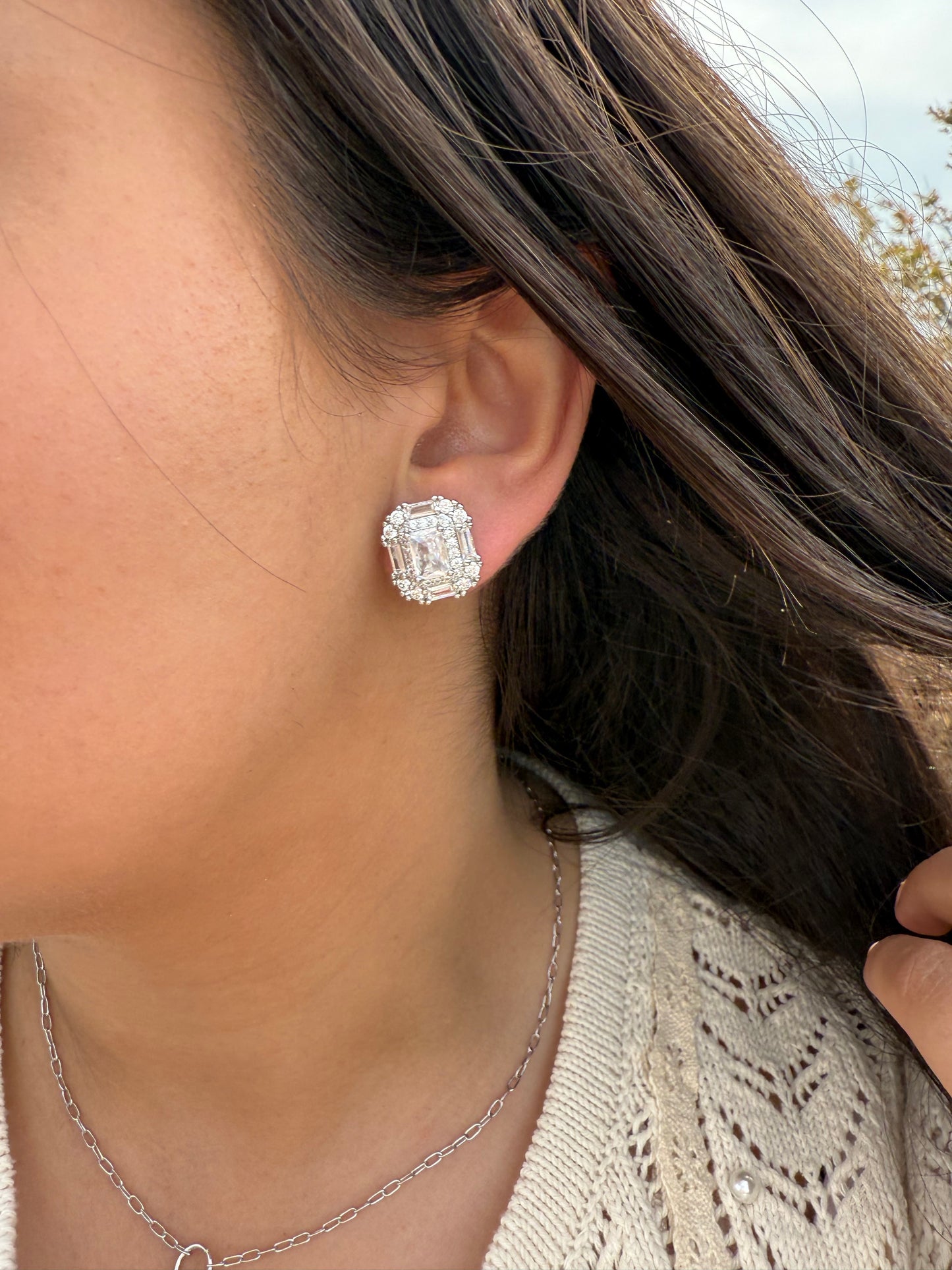 The Royal Baguette Stud Earrings