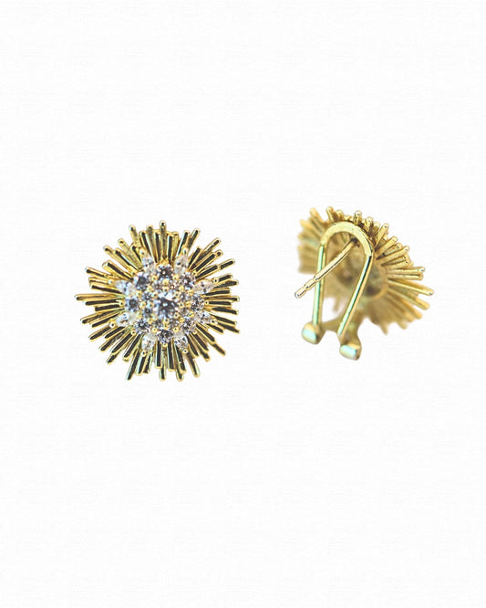 Starburst stud earrings