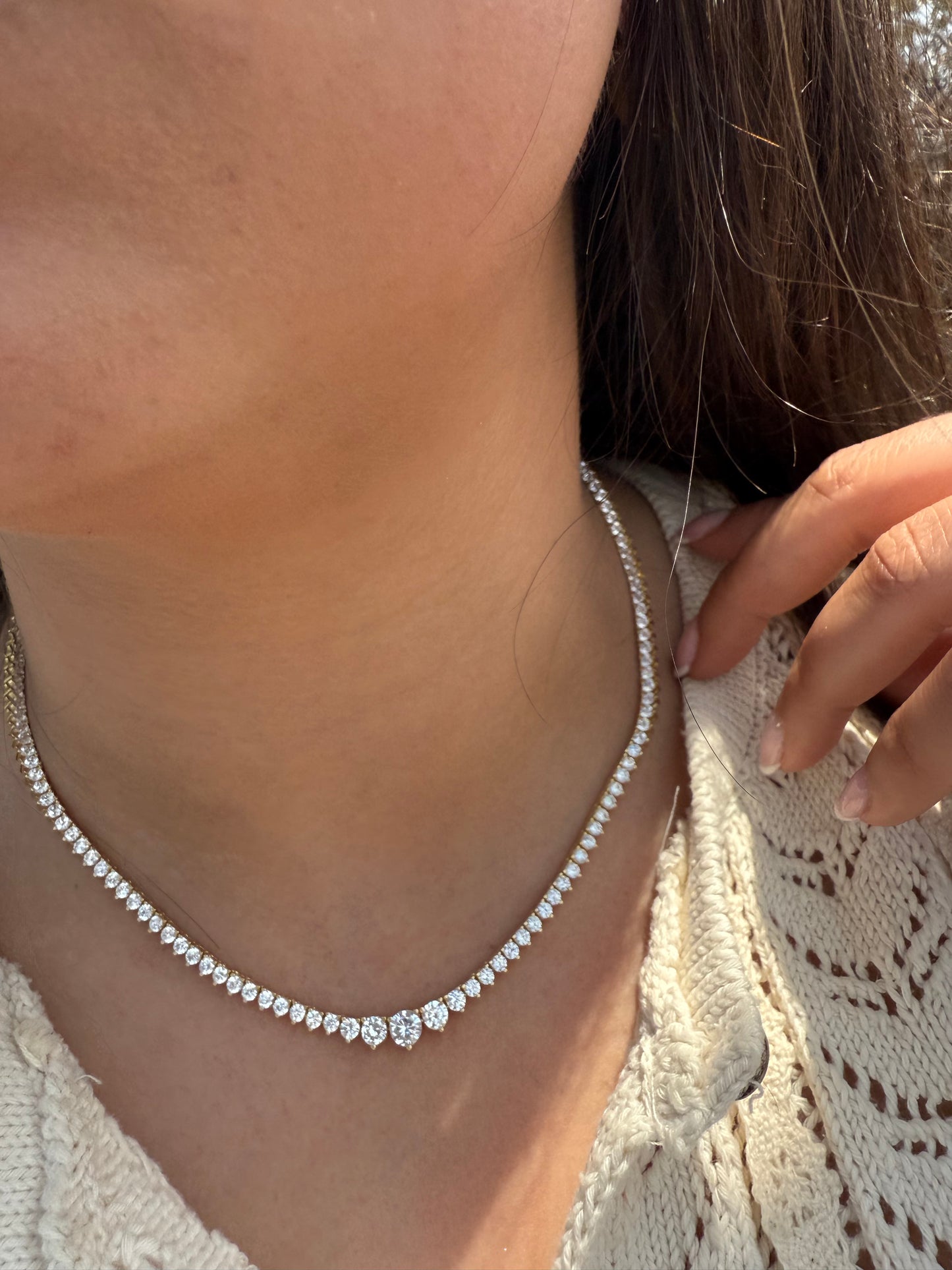 Radiance Gradué Tennis Necklace