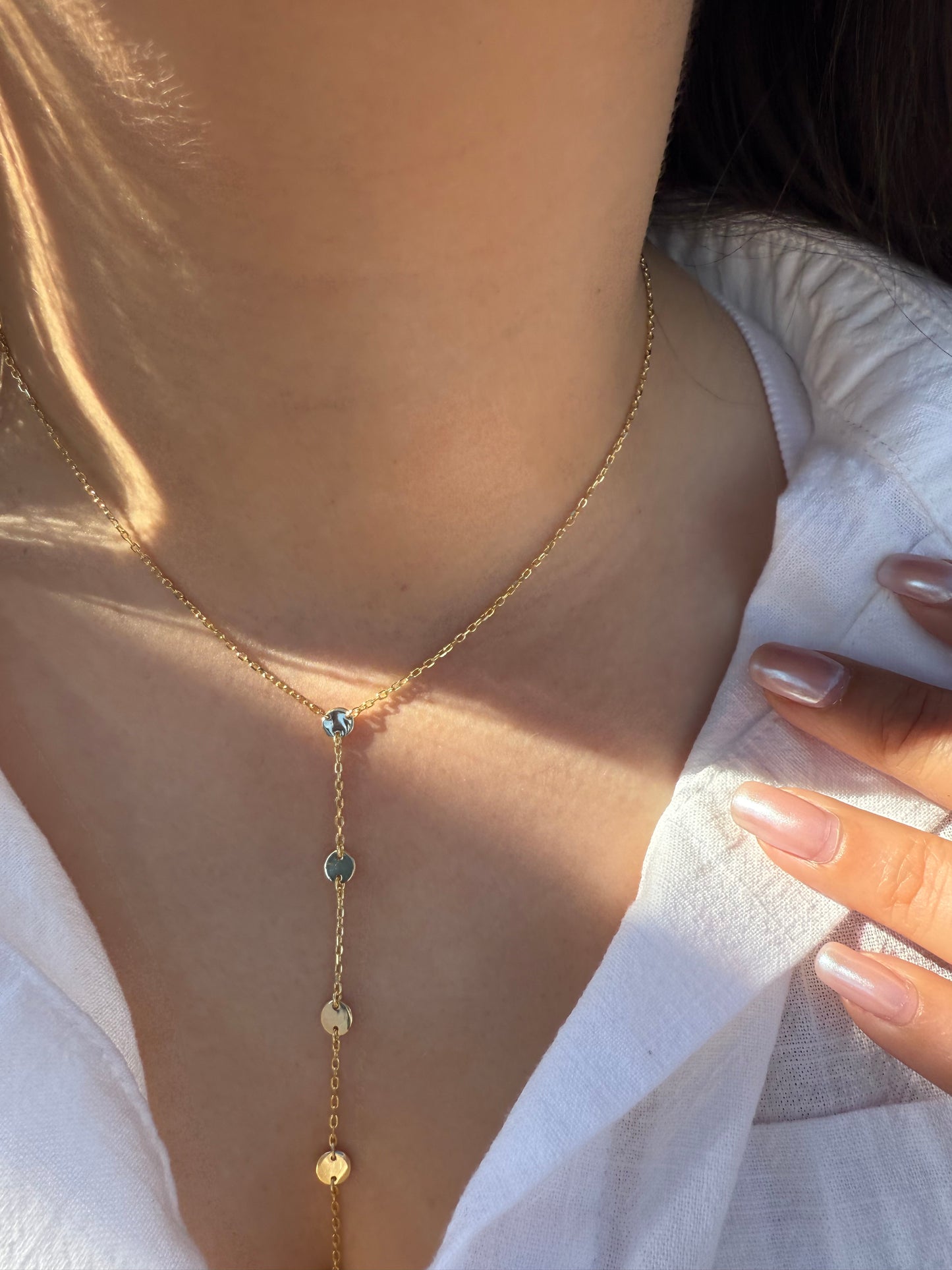 The Gala Spark Lariat Necklace