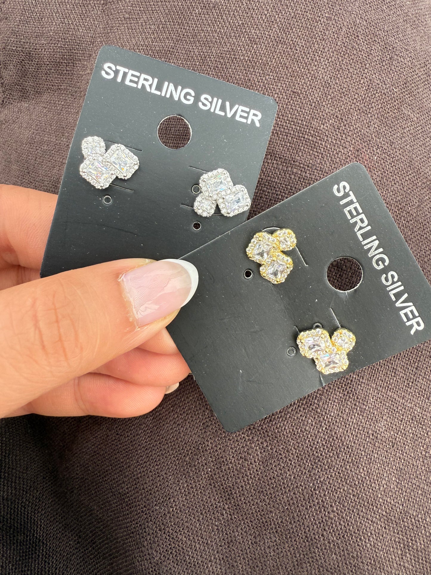 Radiance Trio Stud Earrings