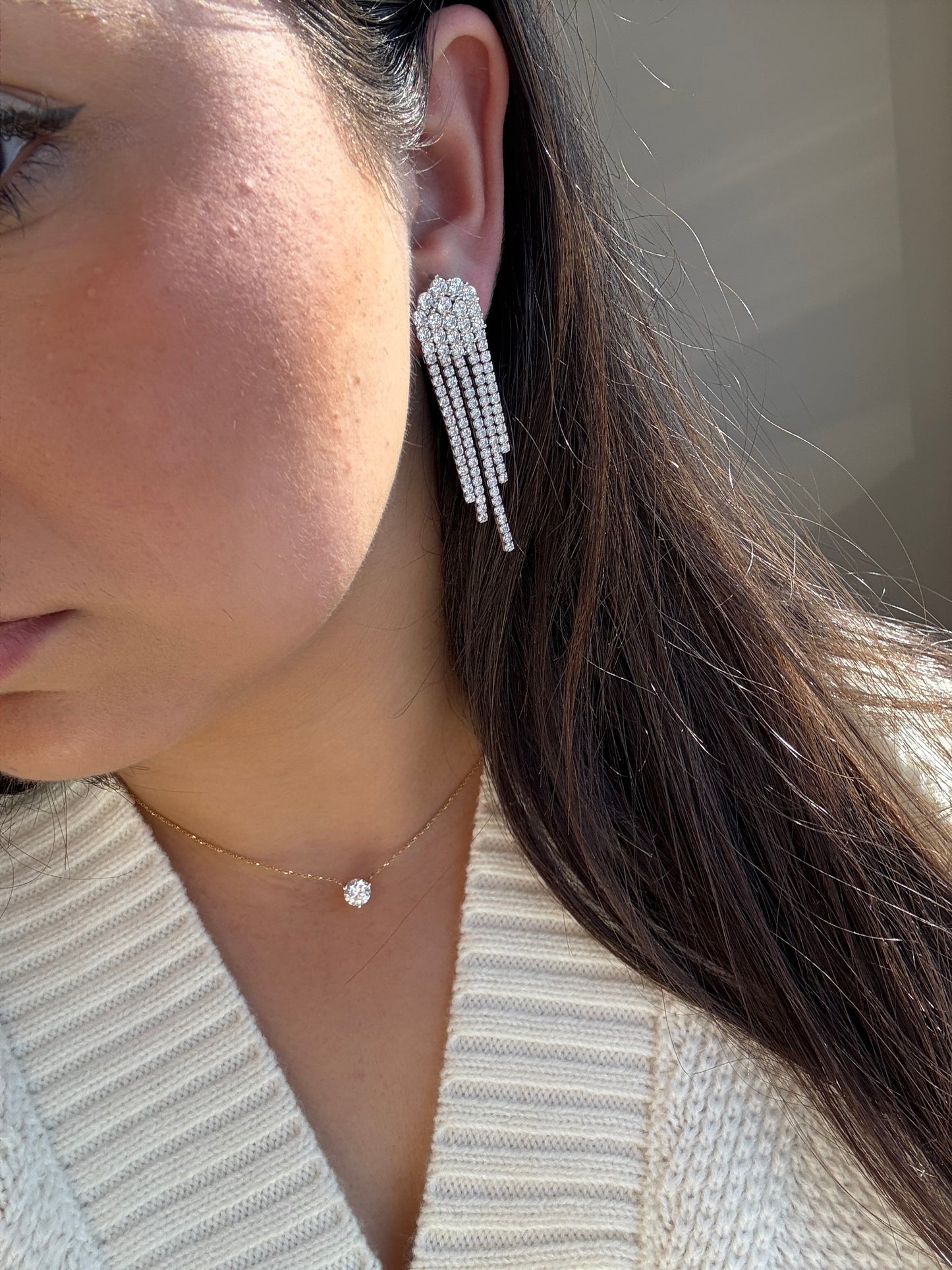 Cluster Elegant Hanging Earring