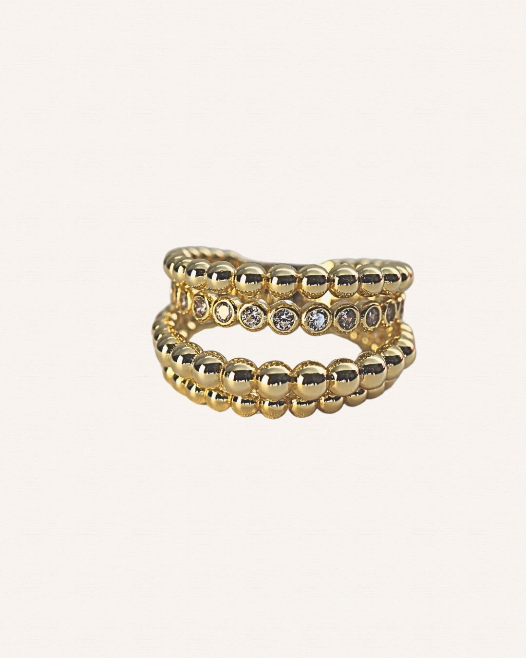 Bubble Layered Ring
