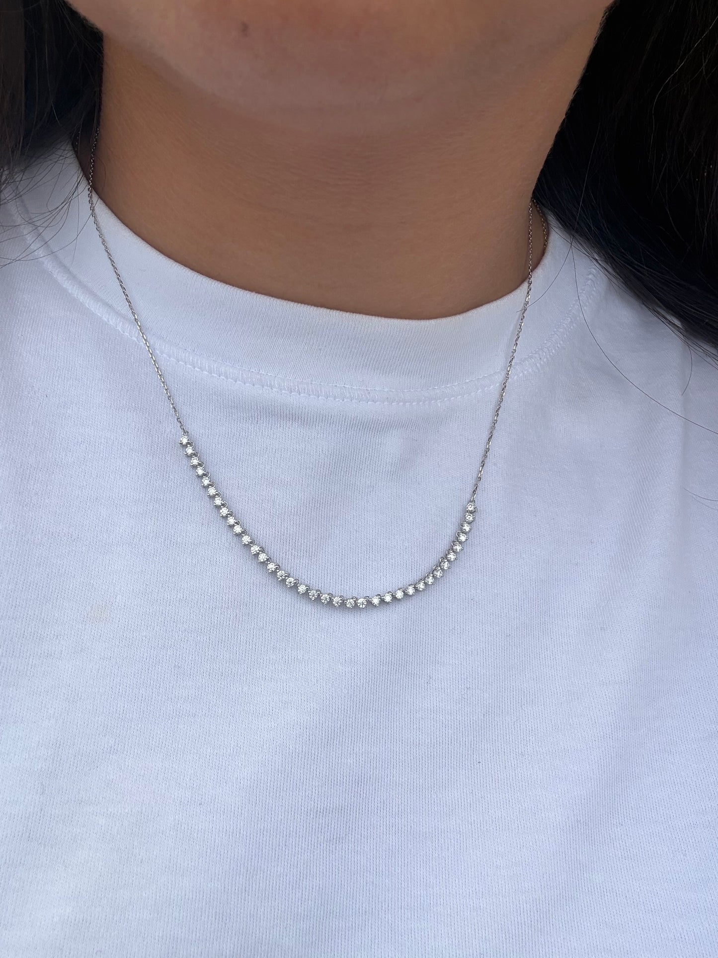 14KT Lab Diamond Chic Necklace