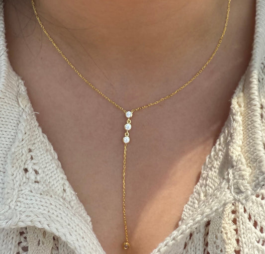 Seraphine Glow Lariat Necklace