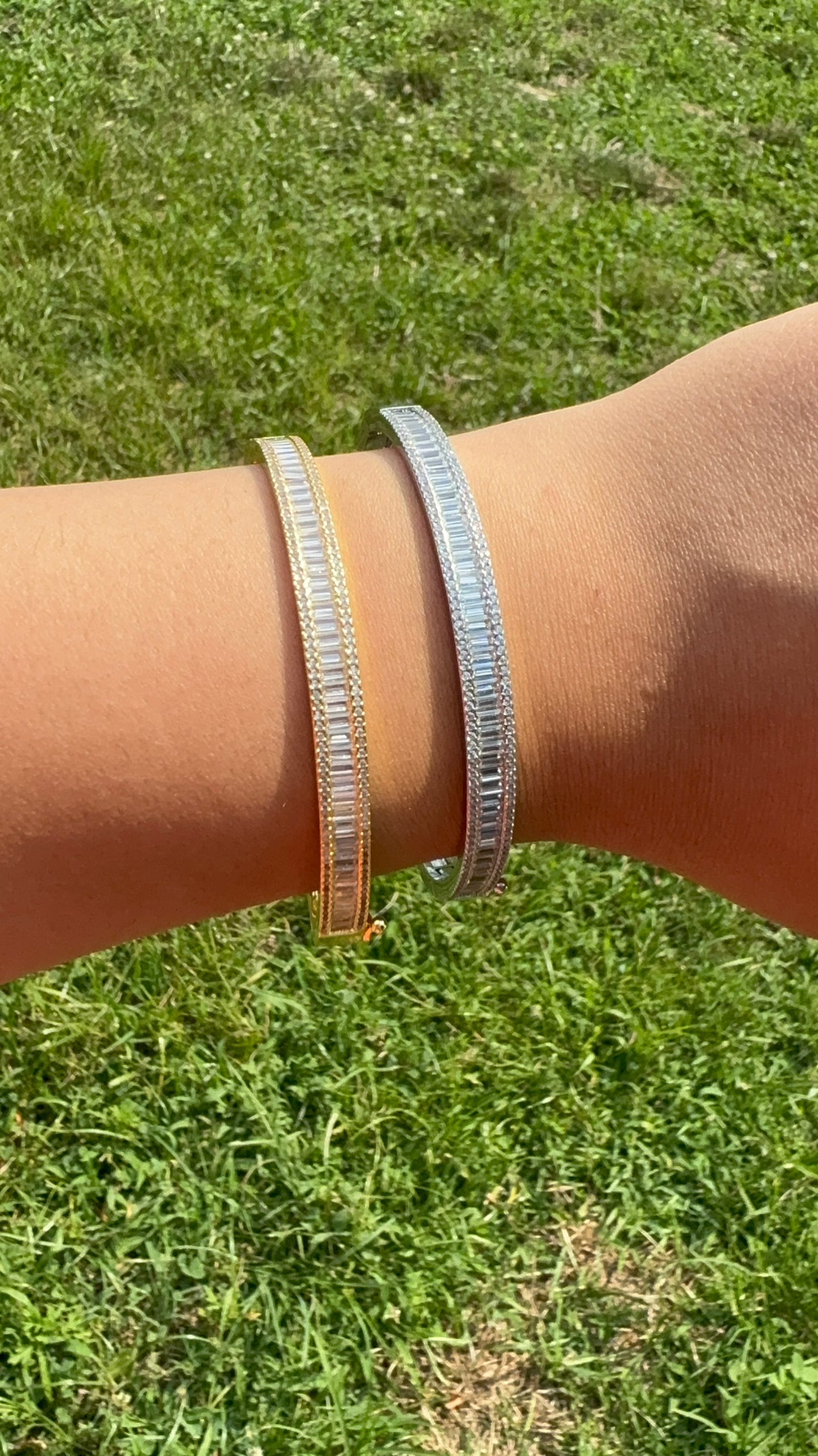 Emerald Cut Classic Bangle