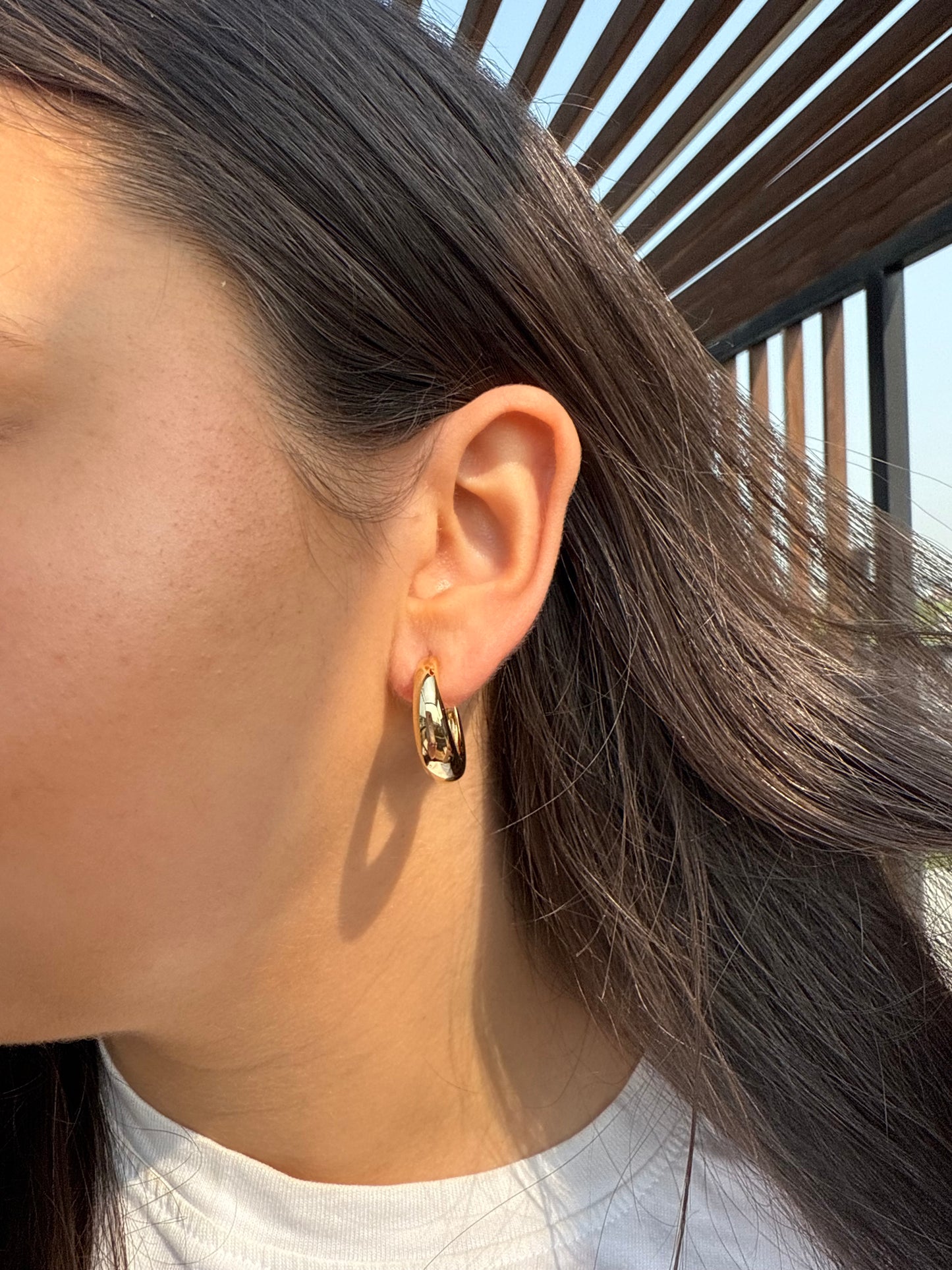 The Milano Dome Hoop Earrings