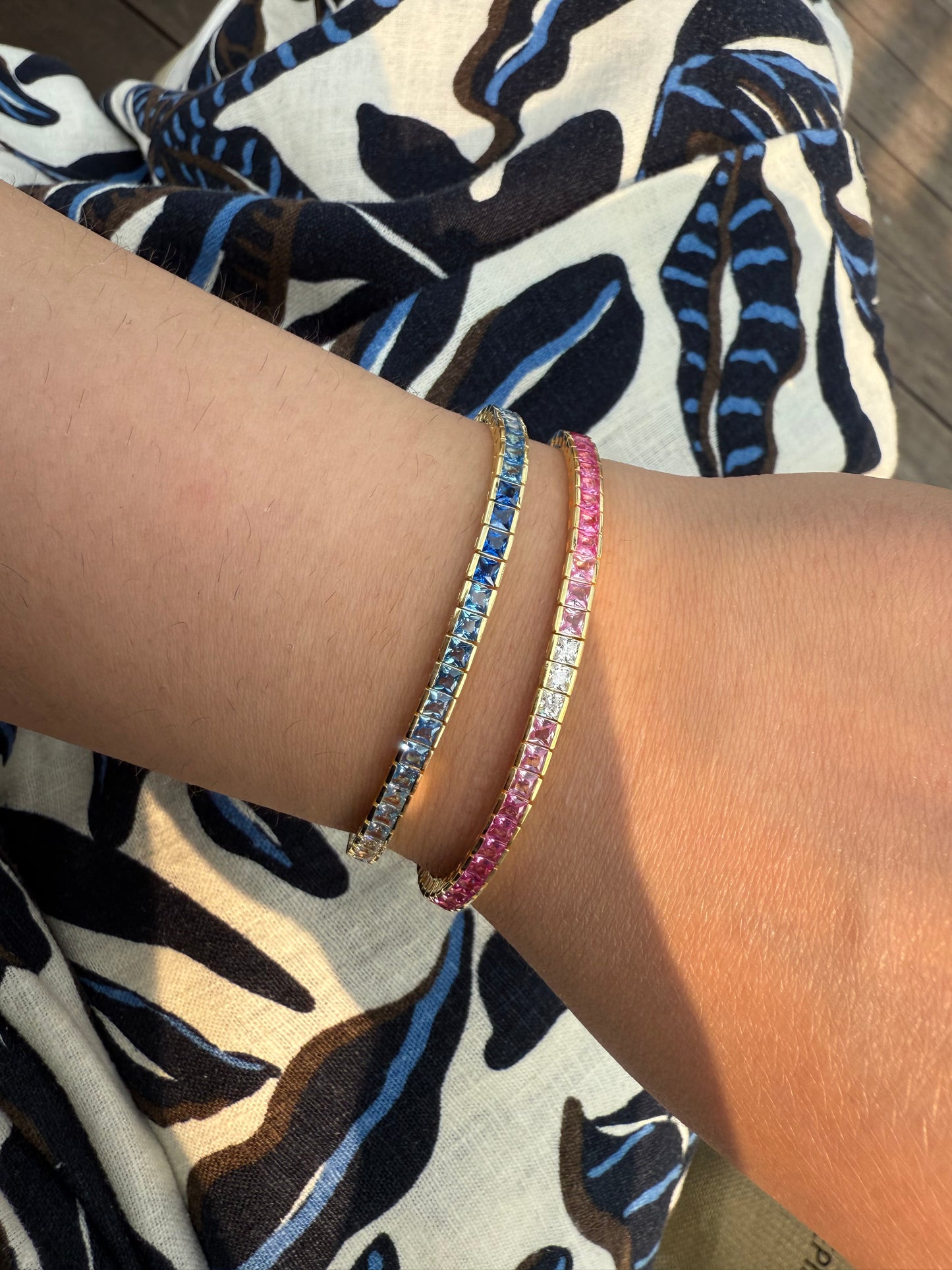 Pink Ombré Tennis Bracelet