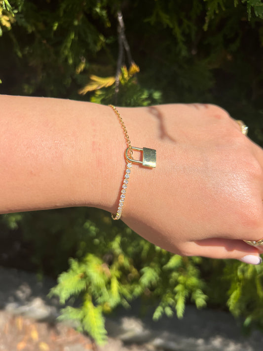 Lock Charm Bracelet