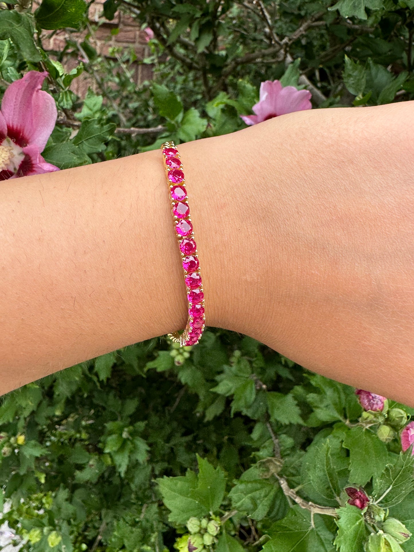 Ruby Chain Bracelet