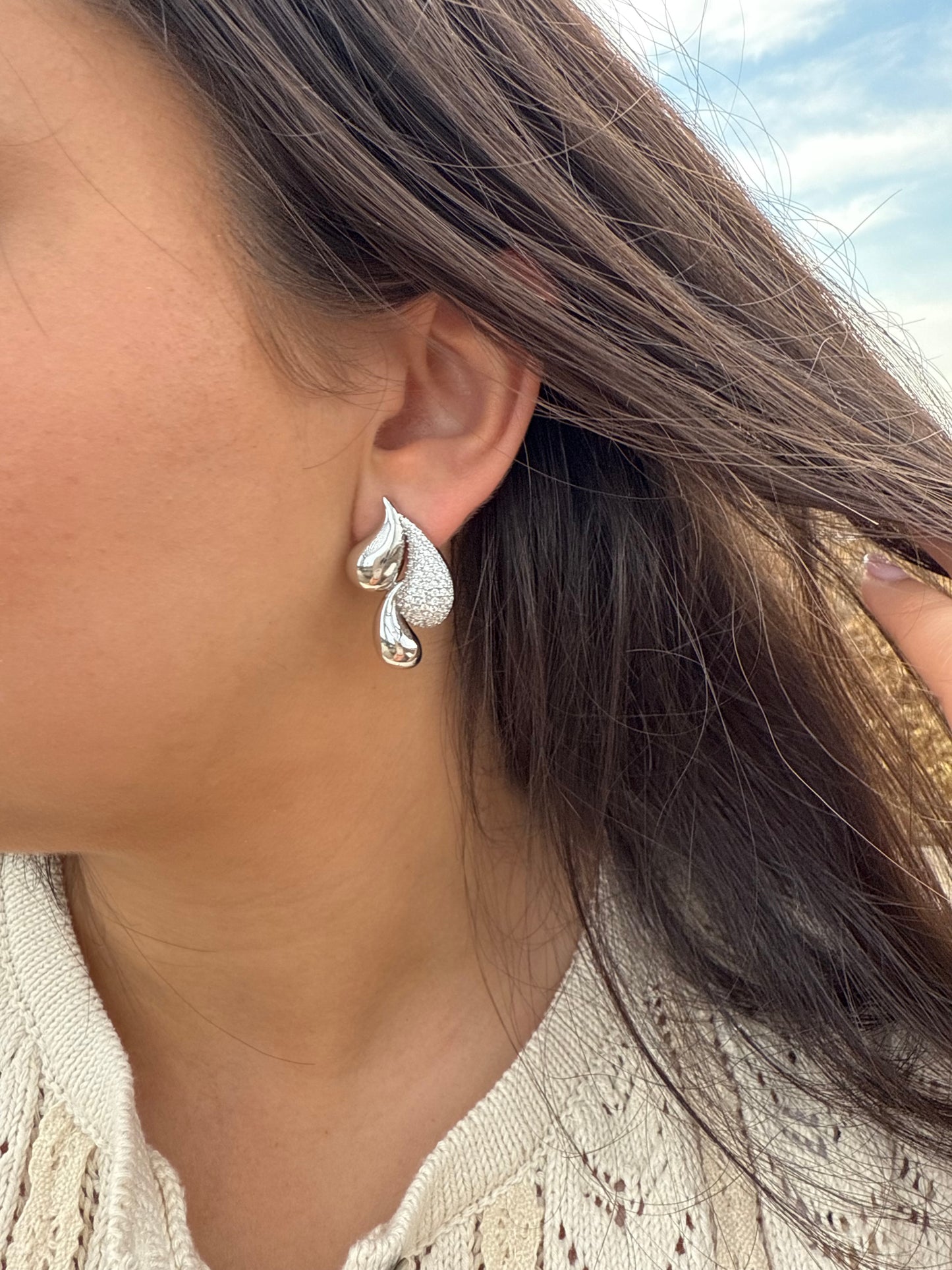 Triple Drop Earrings