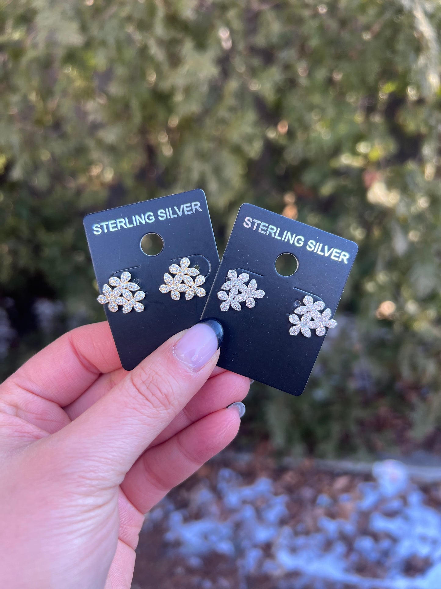 Cluster Blossom Stud Earrings