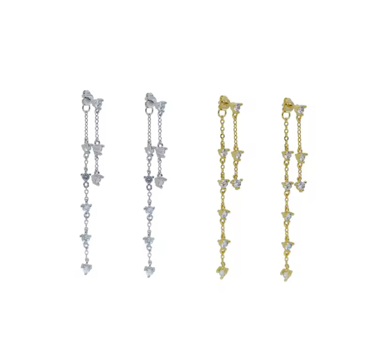 Sparkle Jacket Stud Earrings