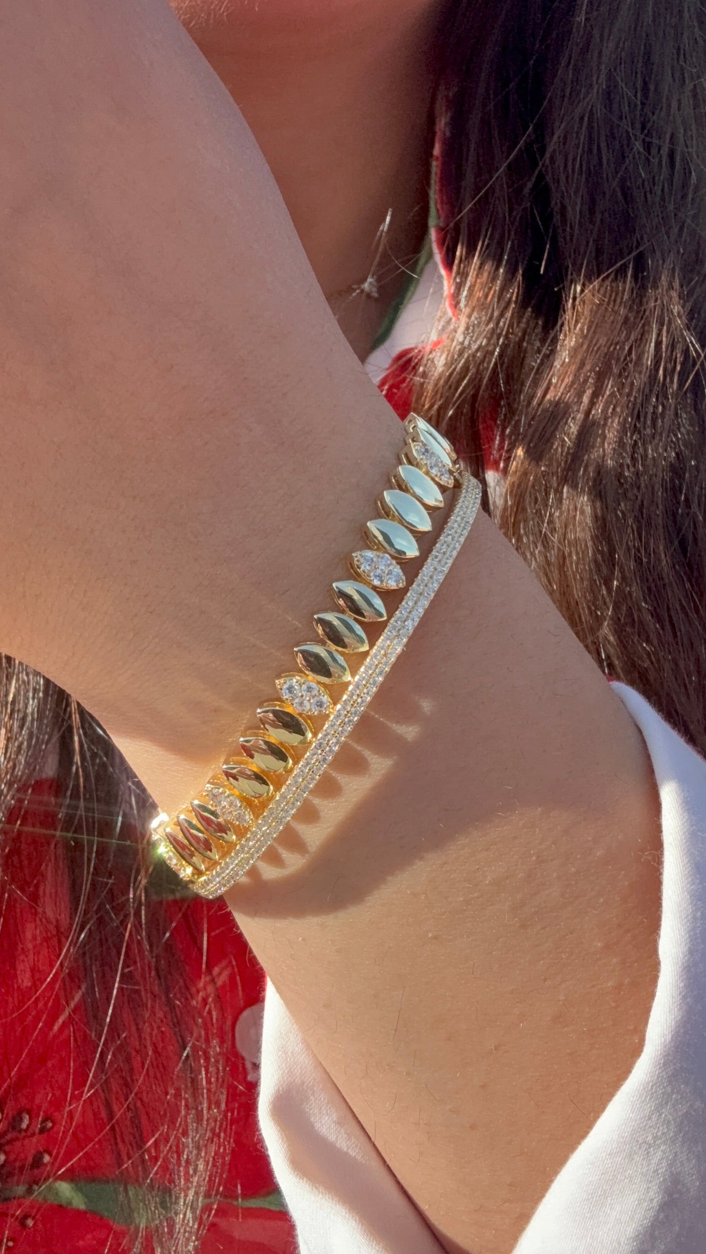 The Marquise Pavé Tennis Bracelet