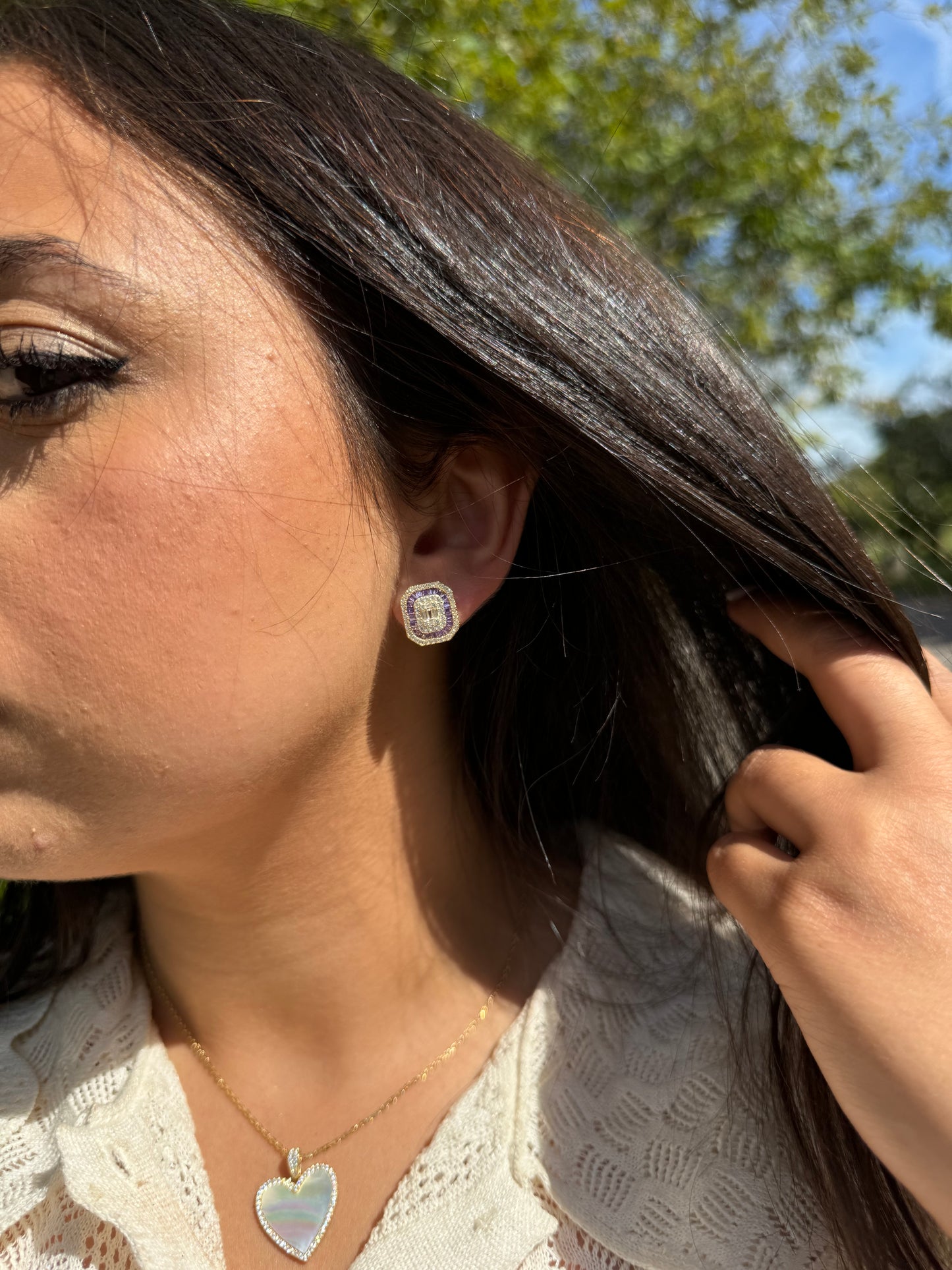 Mother of Pearl Heart Necklace