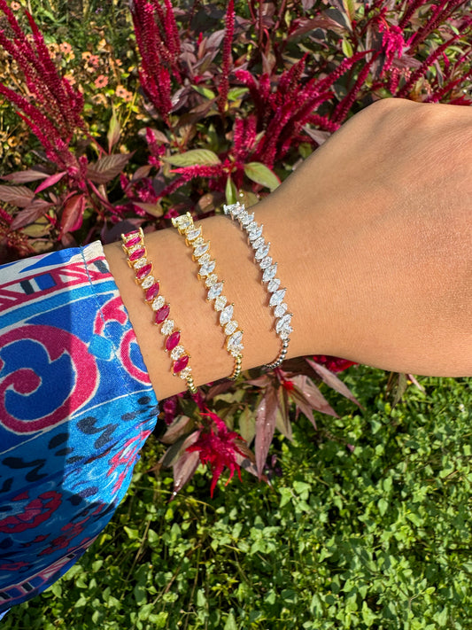 Regal Marquise Tennis Bracelets