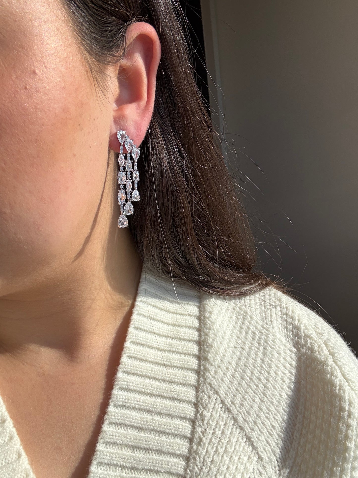 Willow Silver Drop Earrings