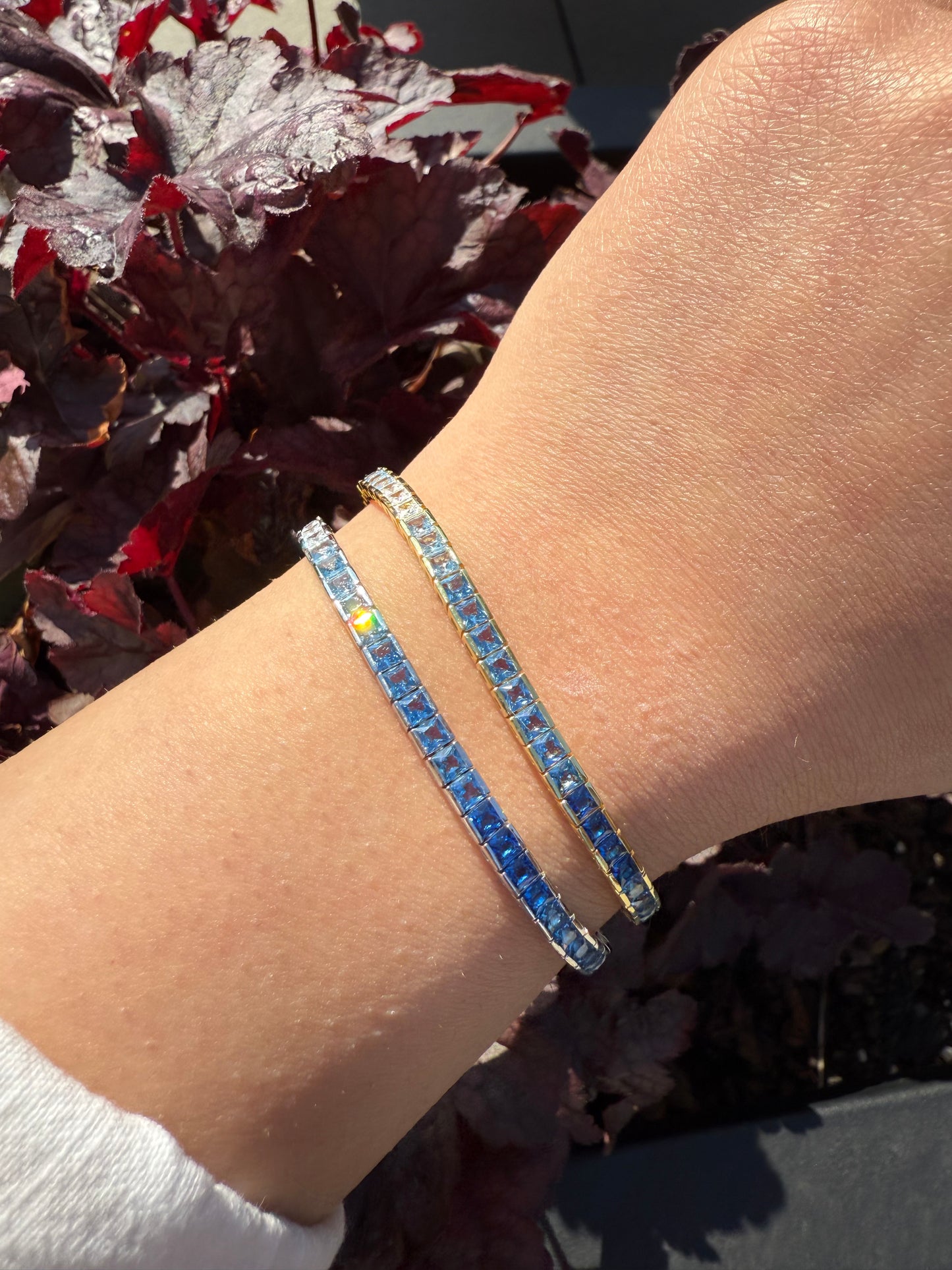 Blue Ombré Tennis Bracelet