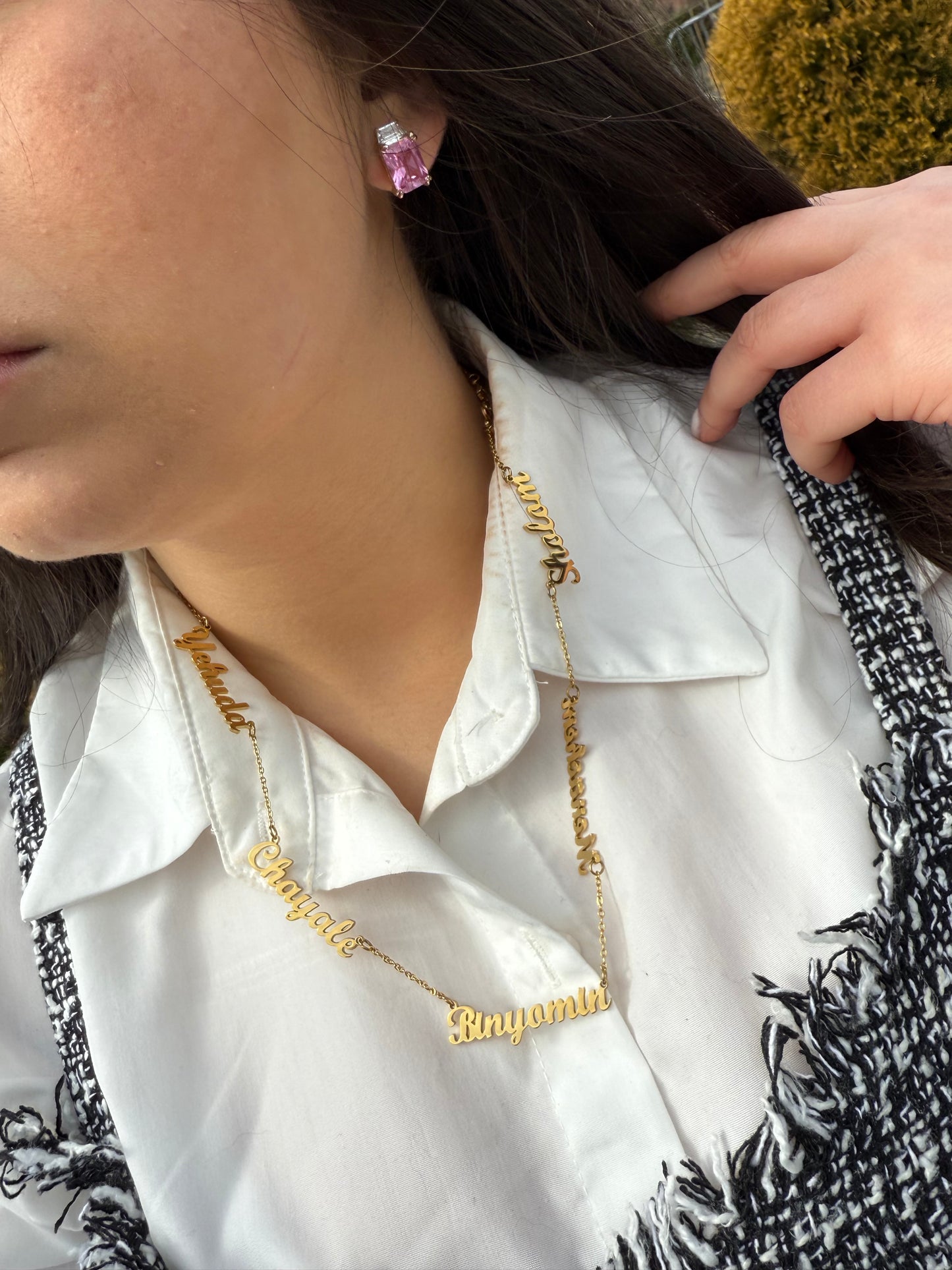 Classicjewlz Waterproof Children name Necklace