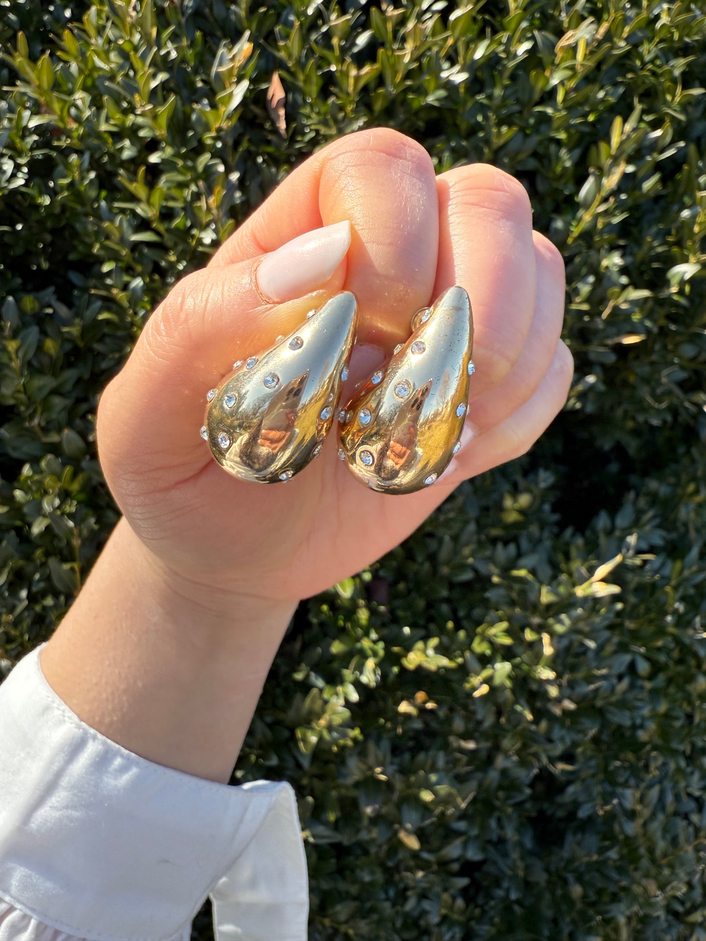 Studded Drop Earrings