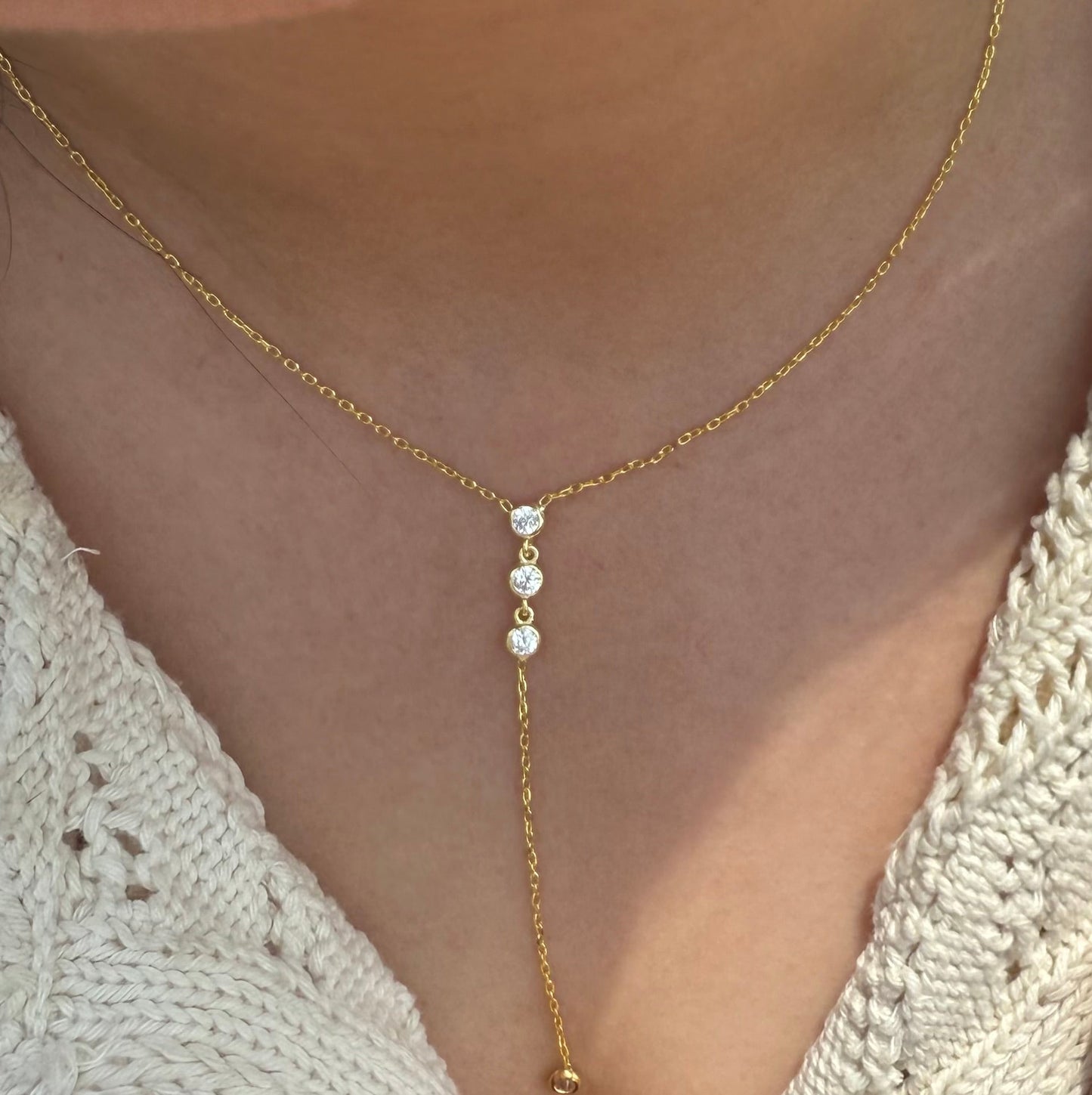 Seraphine Glow Lariat Necklace