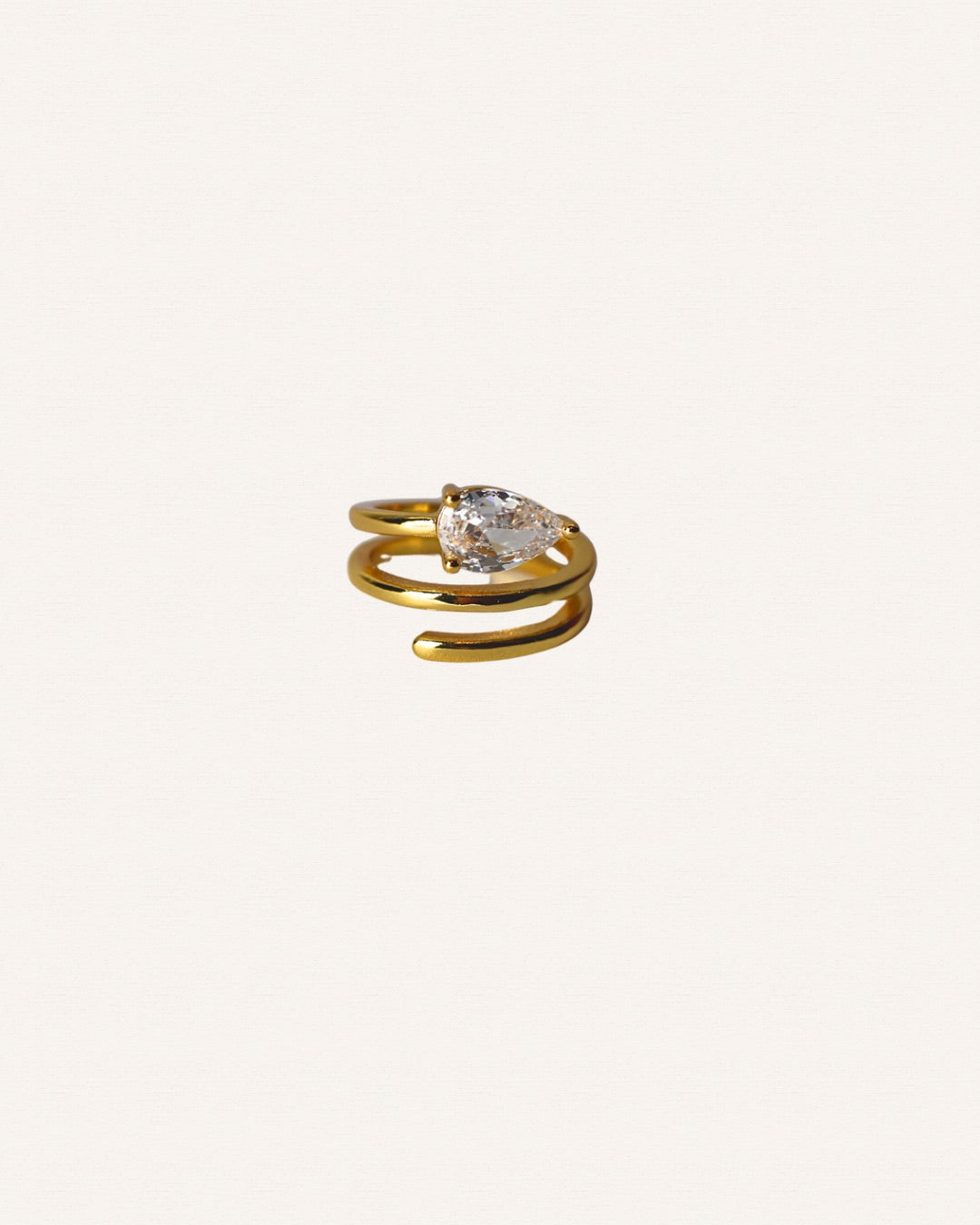 Pear Pinky Ring