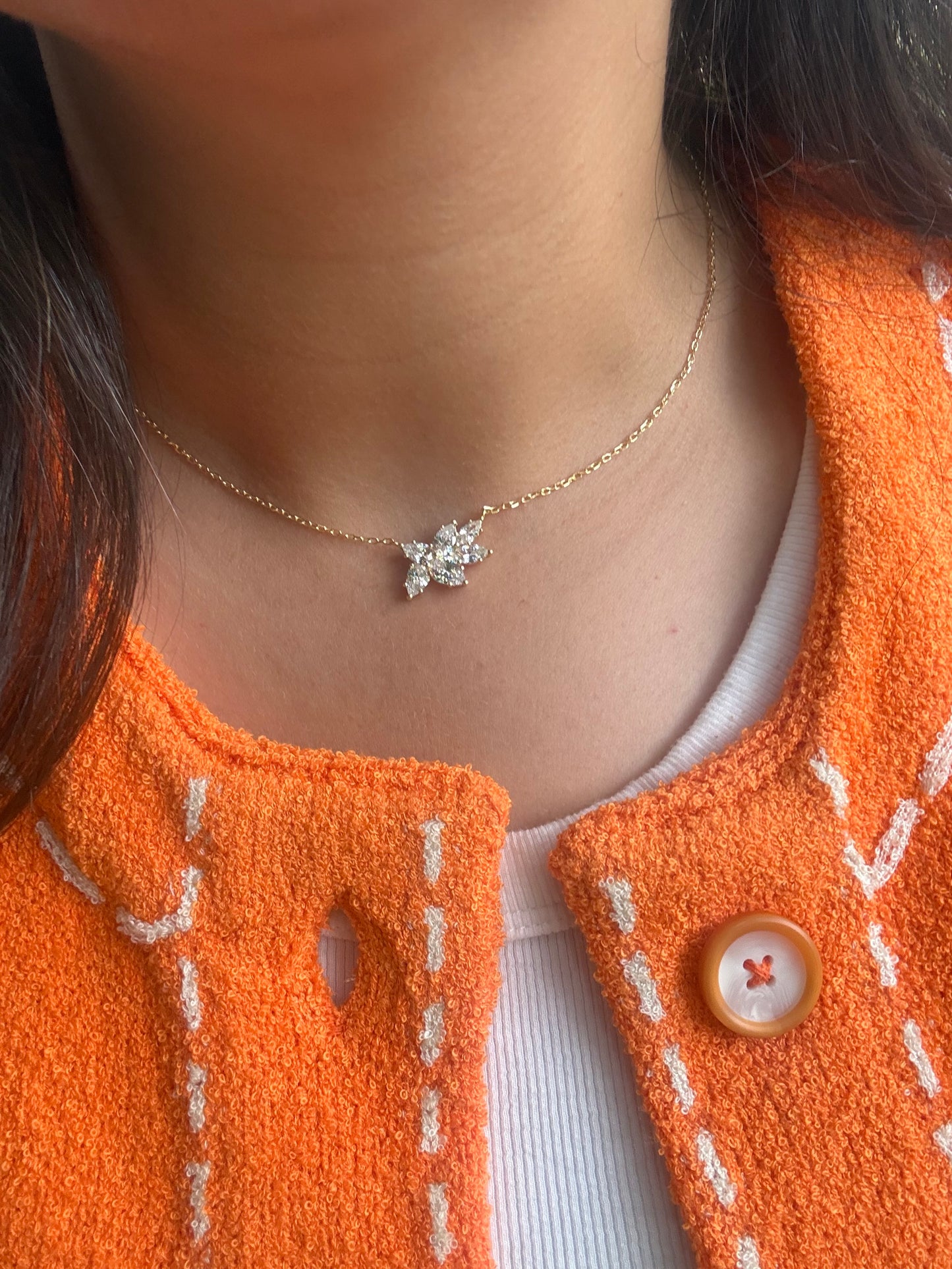 Cluster Petal Necklace
