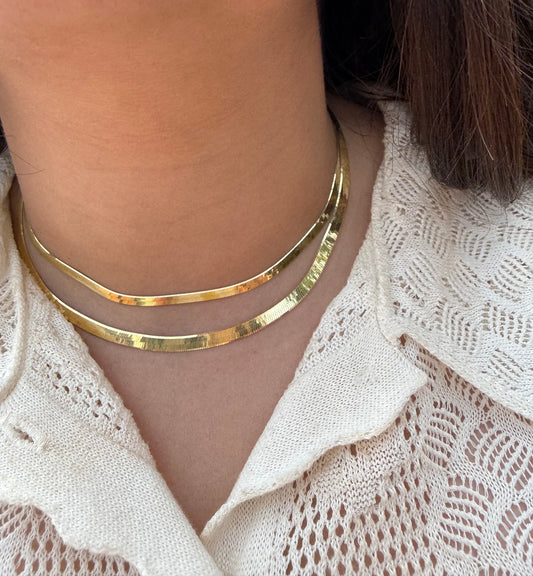 Herringbone Choker Necklace