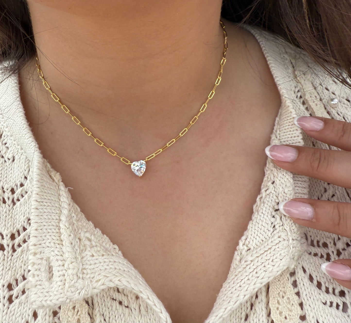 Sweetheart Paperclip Necklace