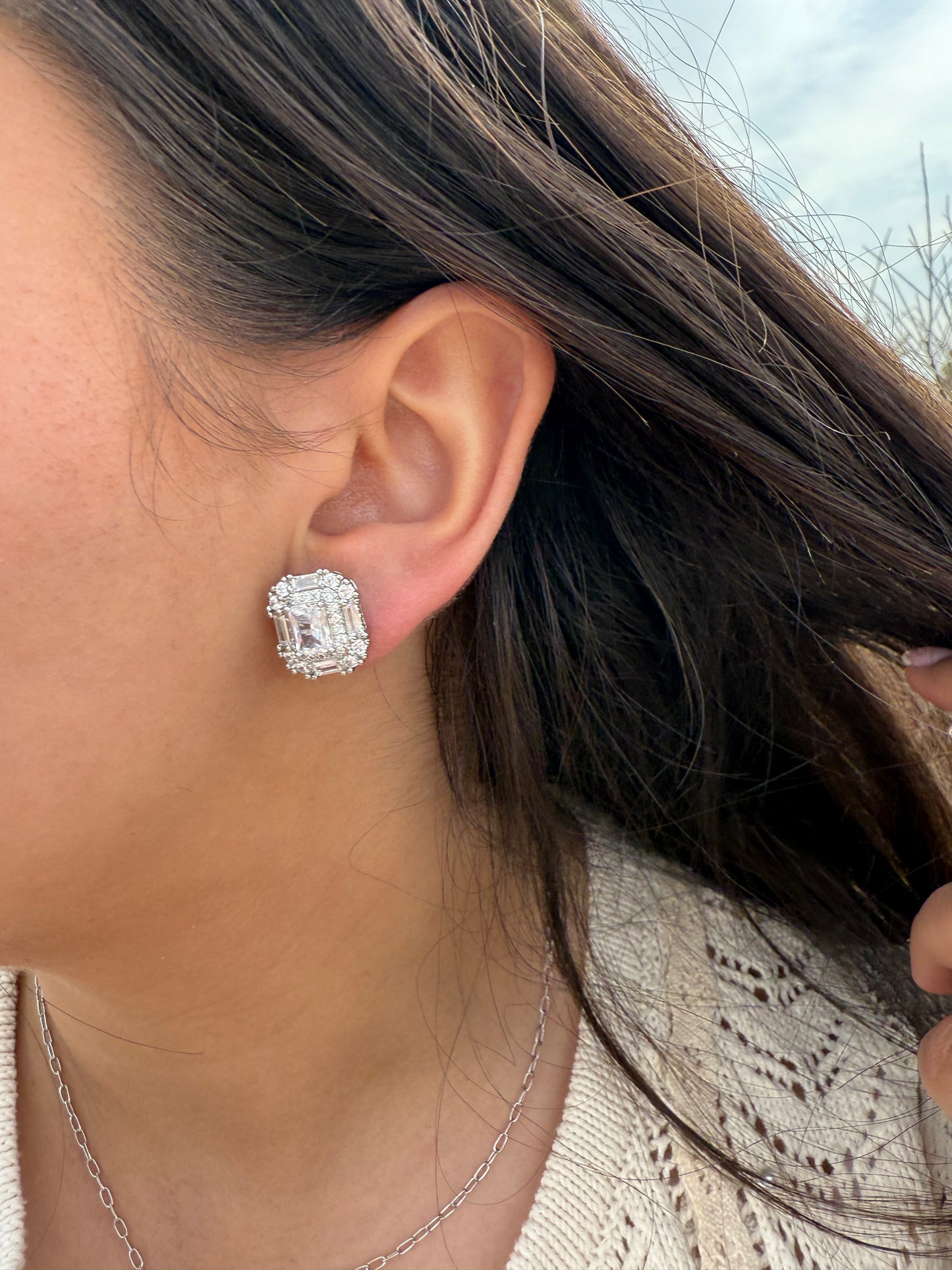 The Royal Baguette Stud Earrings