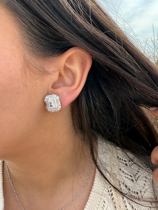 The Royal Baguette Stud Earrings