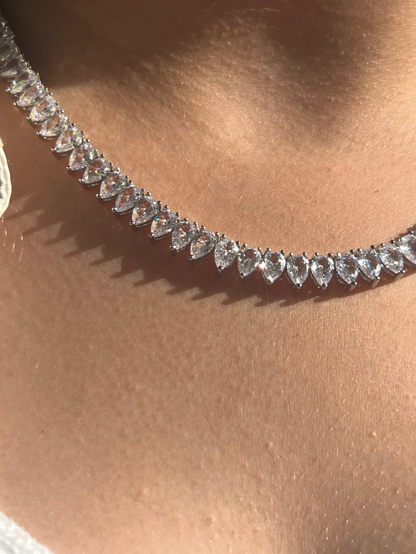 The Chic Pear Tennis Necklace