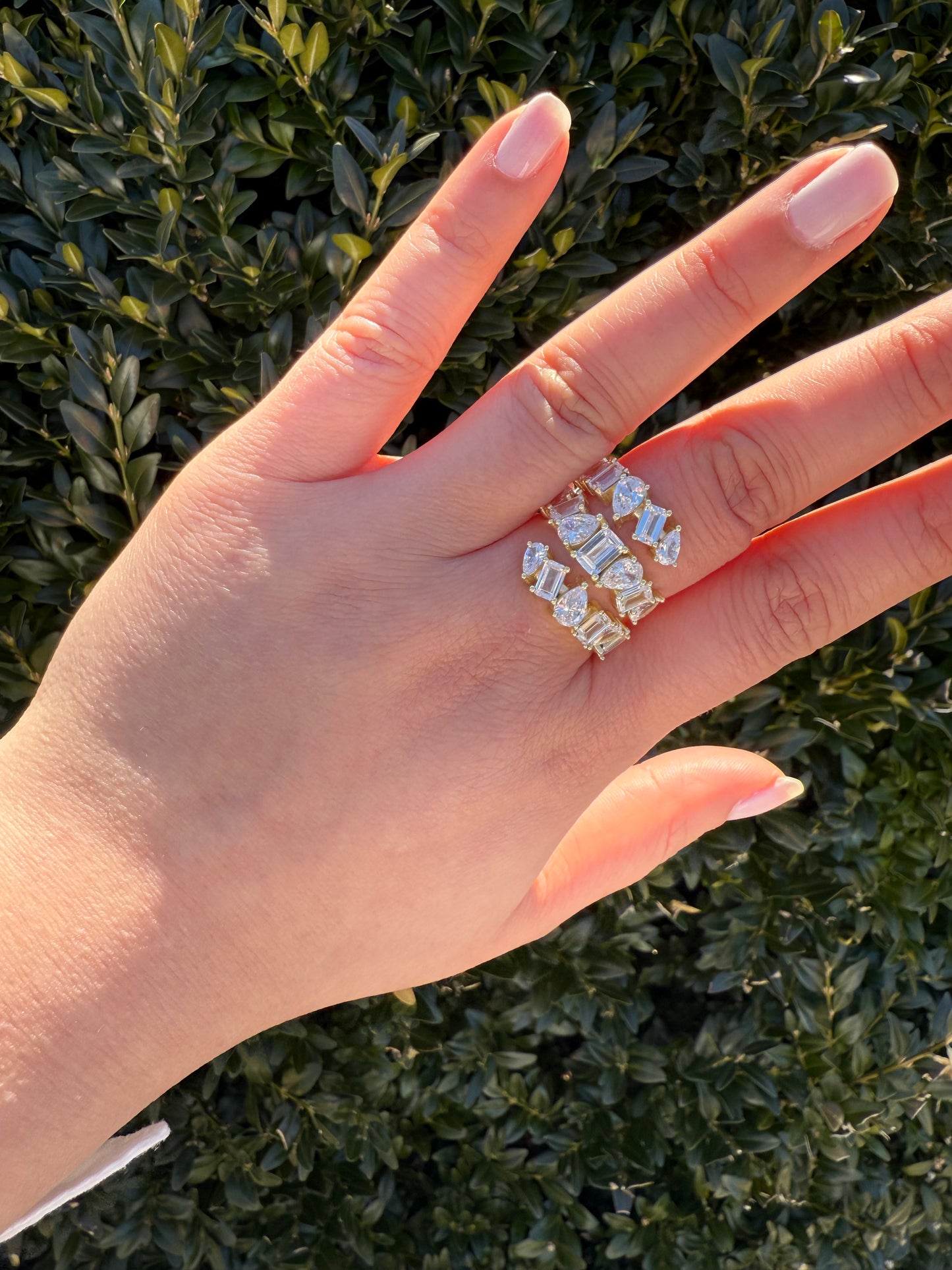 Mix Shaped Wrap Around Ring