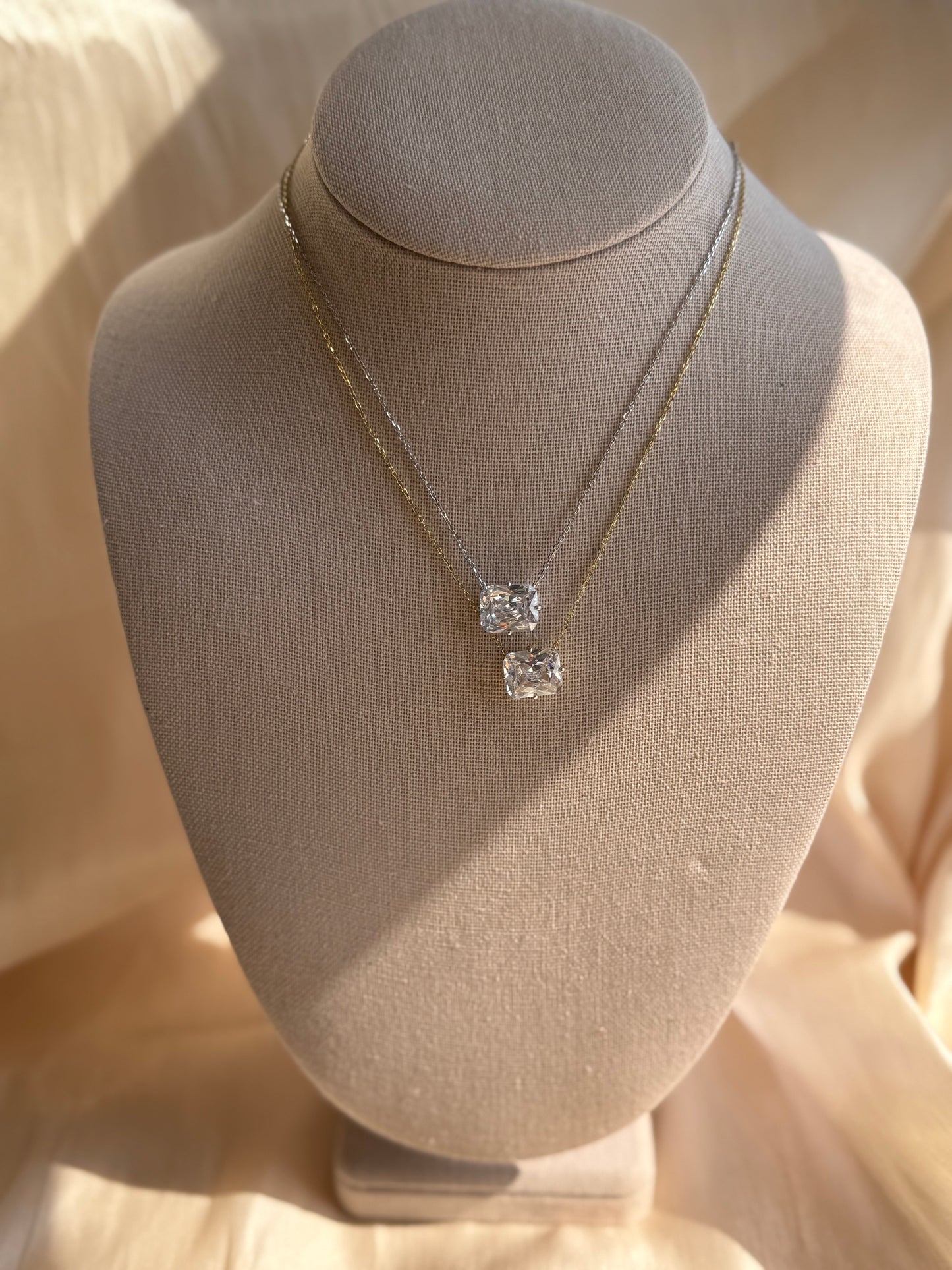 Golden Hour Cushion Necklace