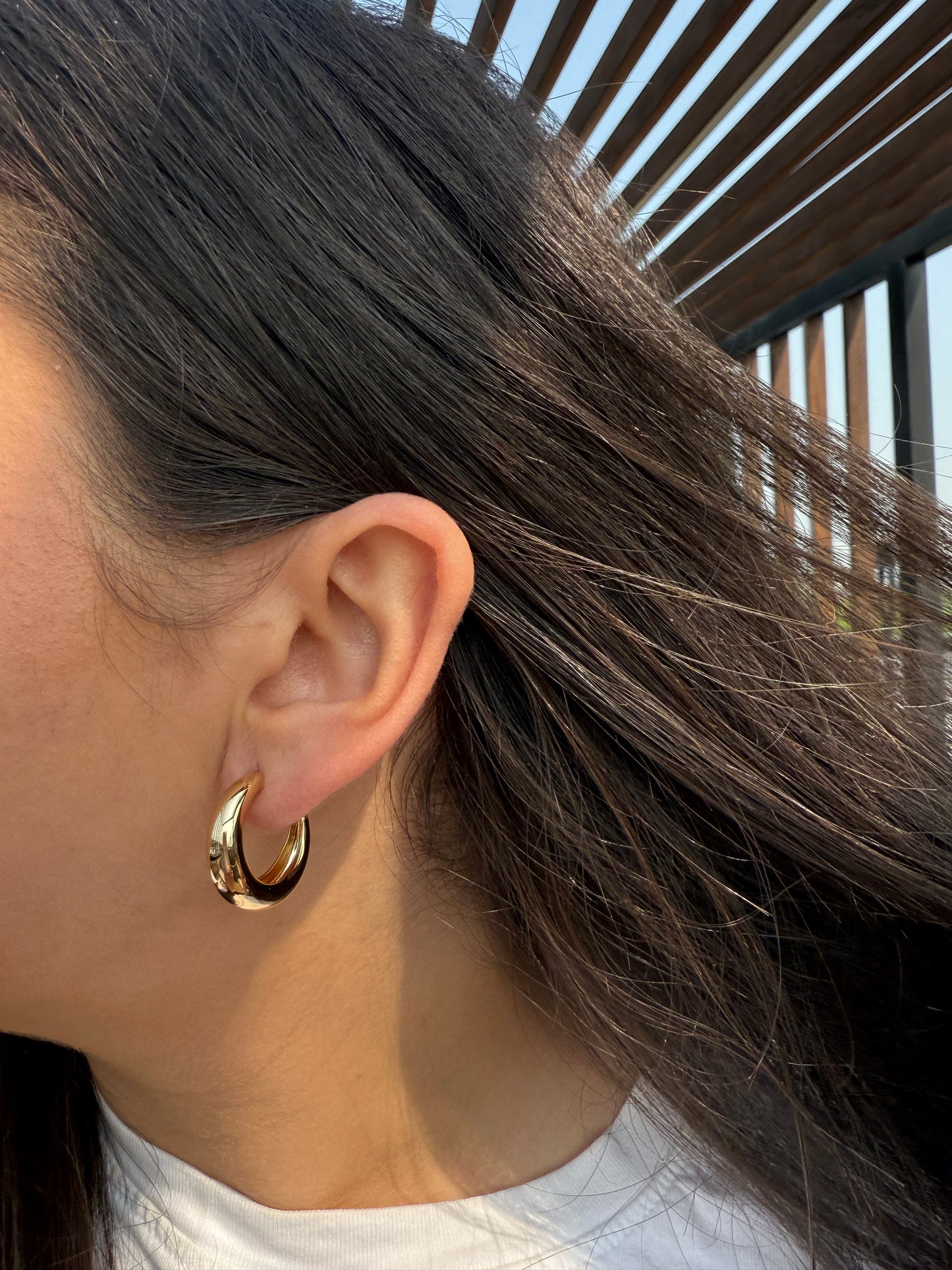 The Milano Dome Hoop Earrings