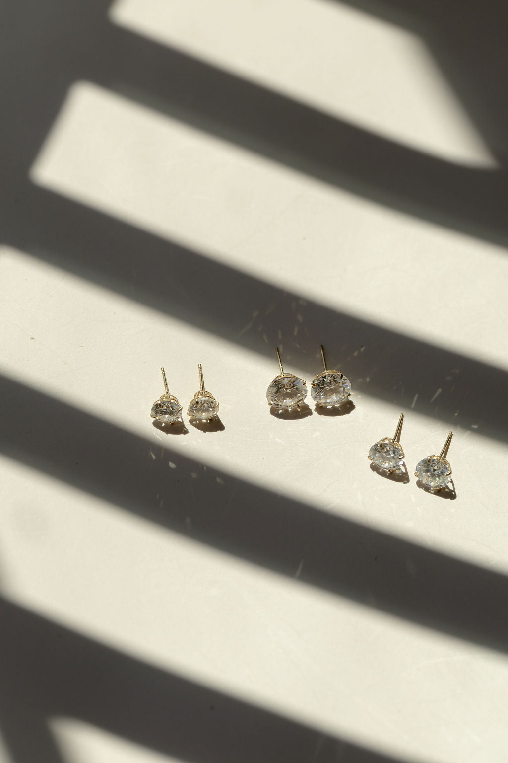 14KT Gold Lab Diamond Classic Stud Earrings