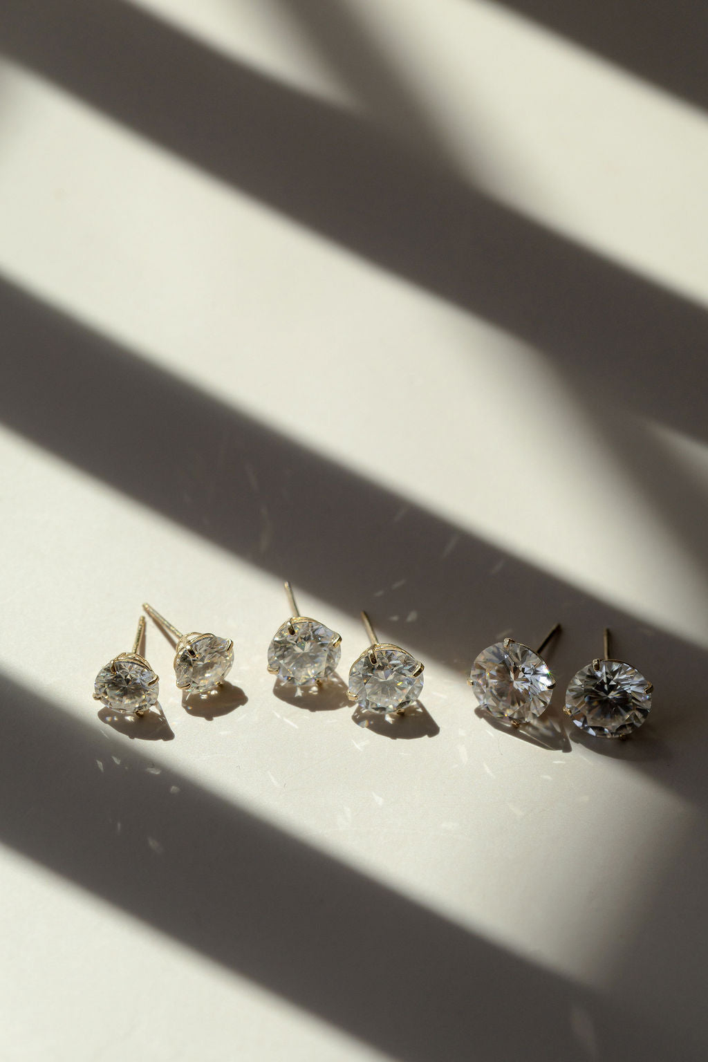 14KT Gold Lab Diamond Classic Stud Earrings