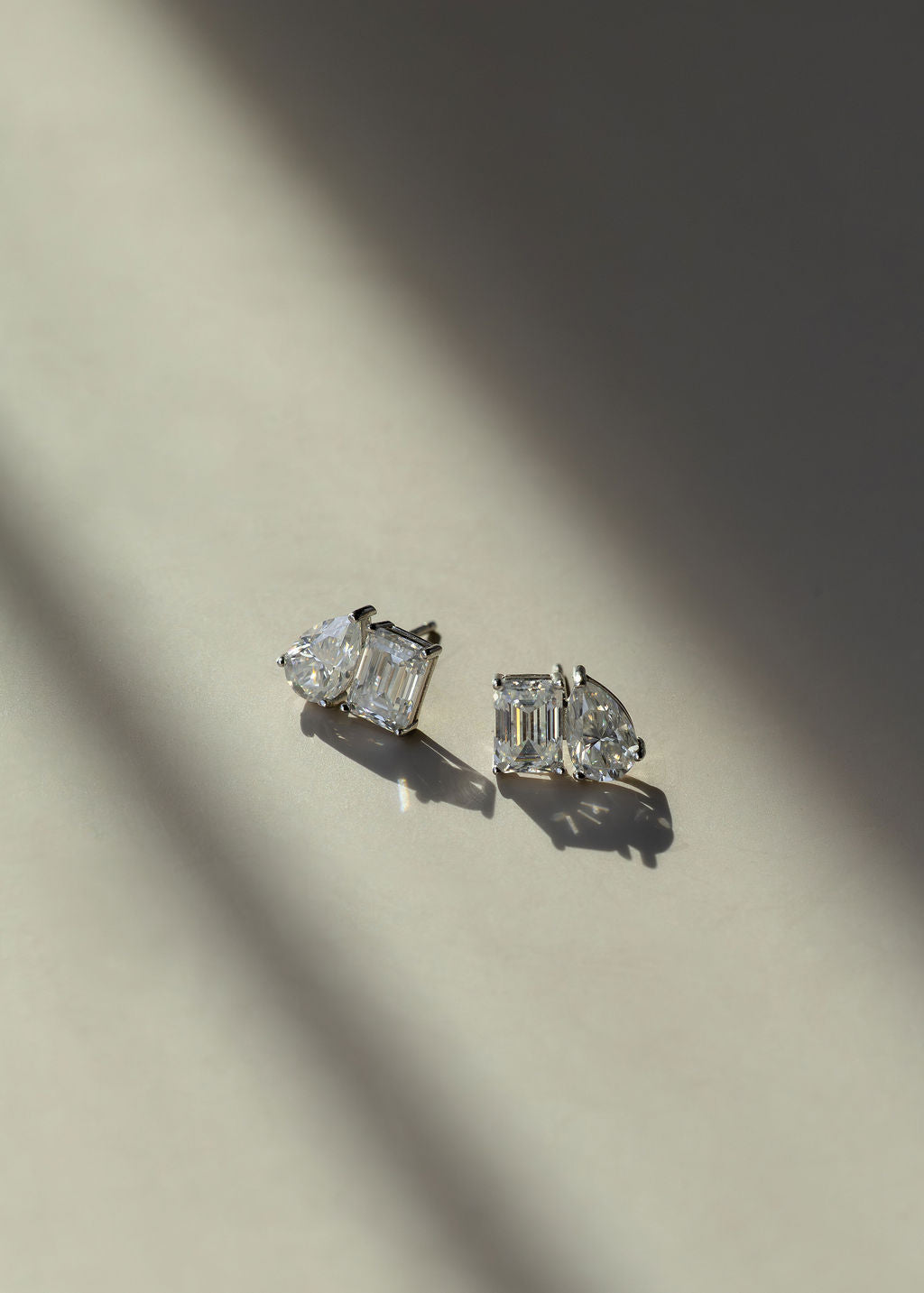 Toi et Moi Shaped Lab Diamond Earrings