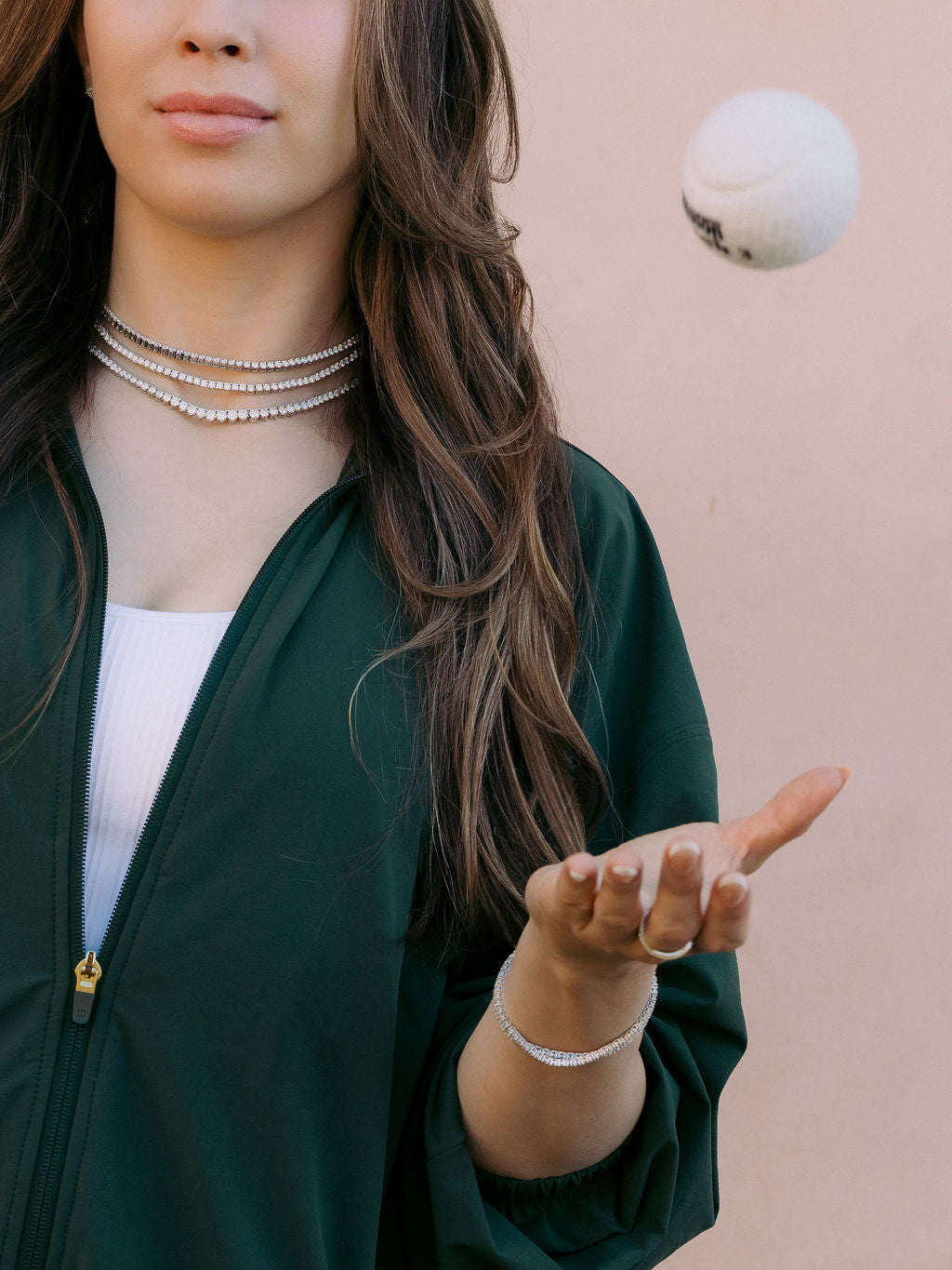 Classic Lab Diamond Classic Tennis Necklace