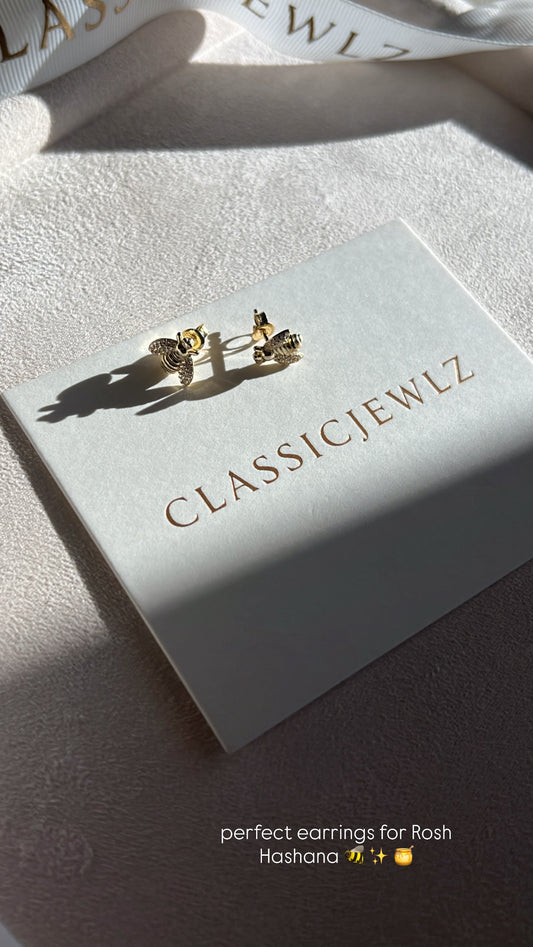 Bumble Bee Stud Earrings