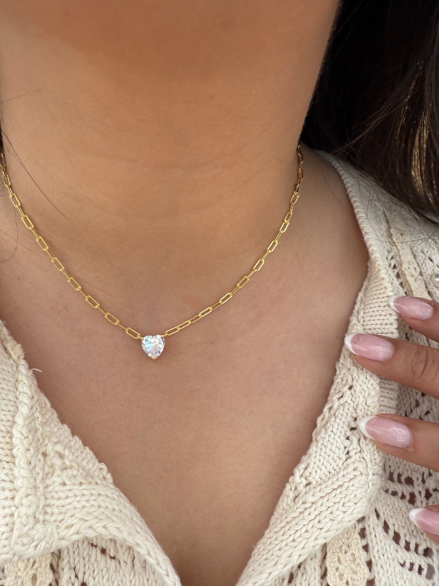 Sweetheart Paperclip Necklace