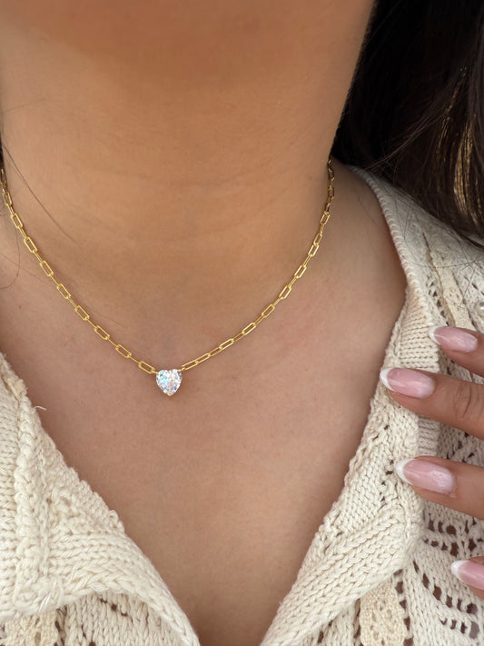 Sweetheart Paperclip Necklace