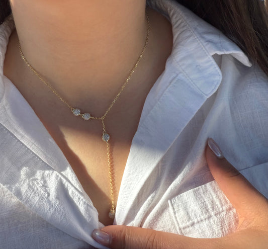 Golden Lariat Luxe Necklace
