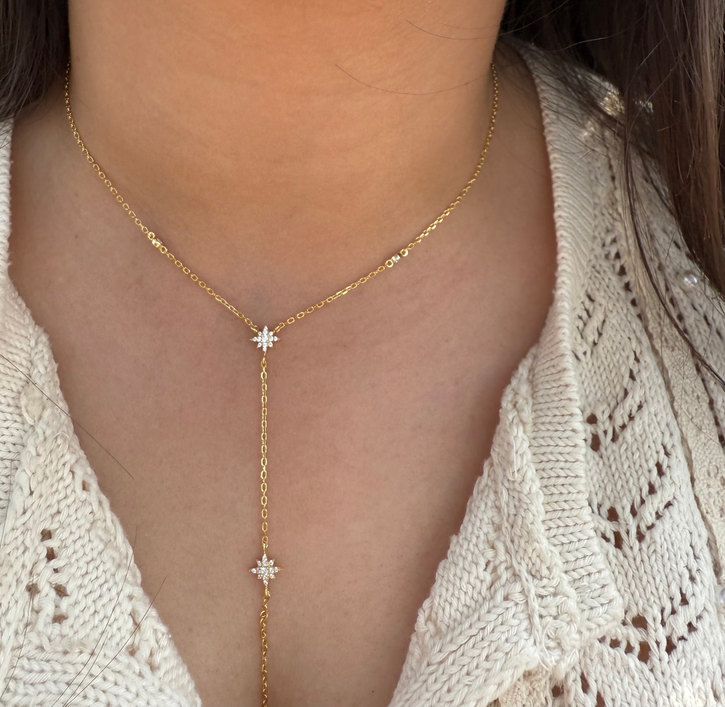 Stardust Lariat Necklace
