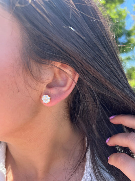 Waterproof Flower Stud Earrings